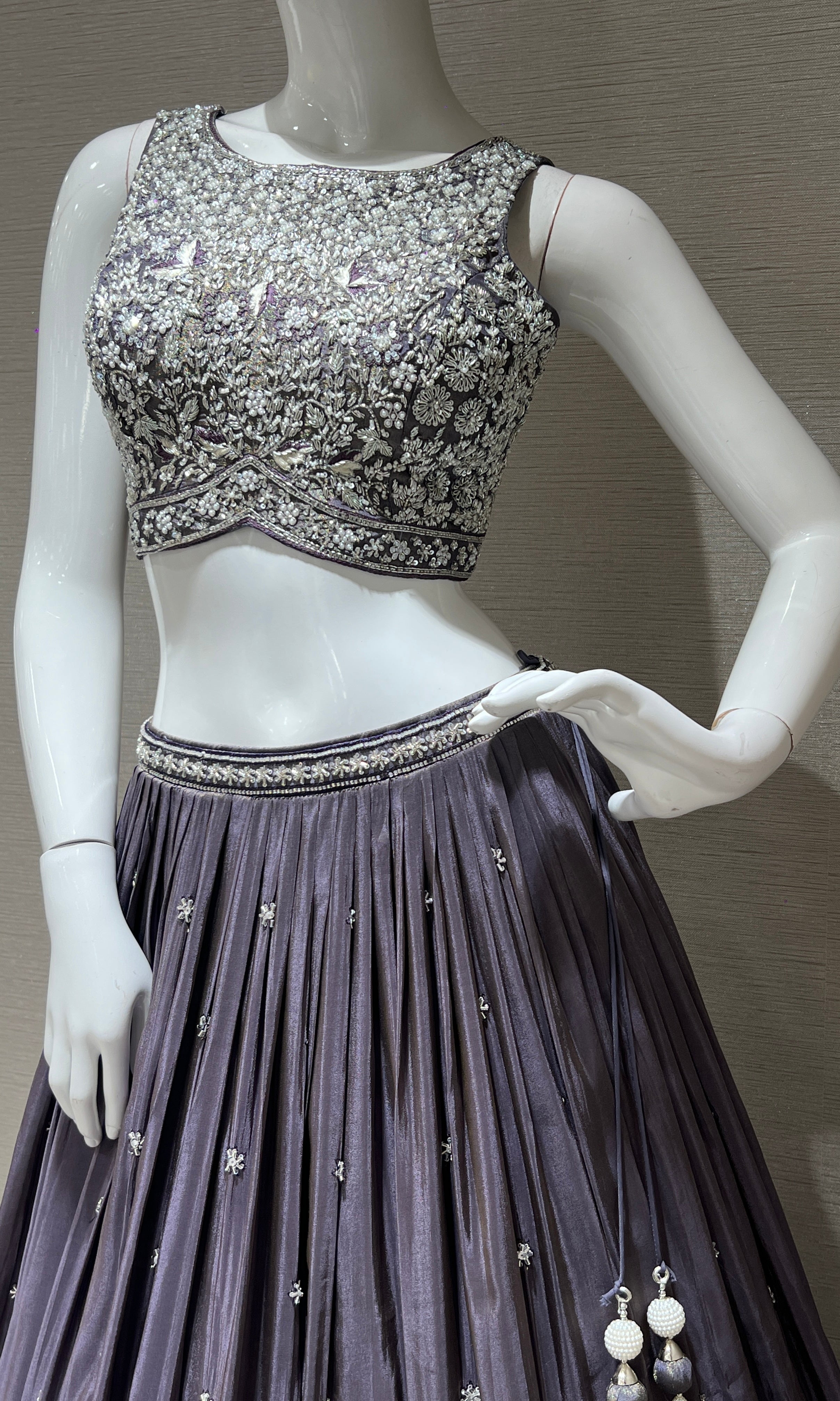 Grey Lehenga