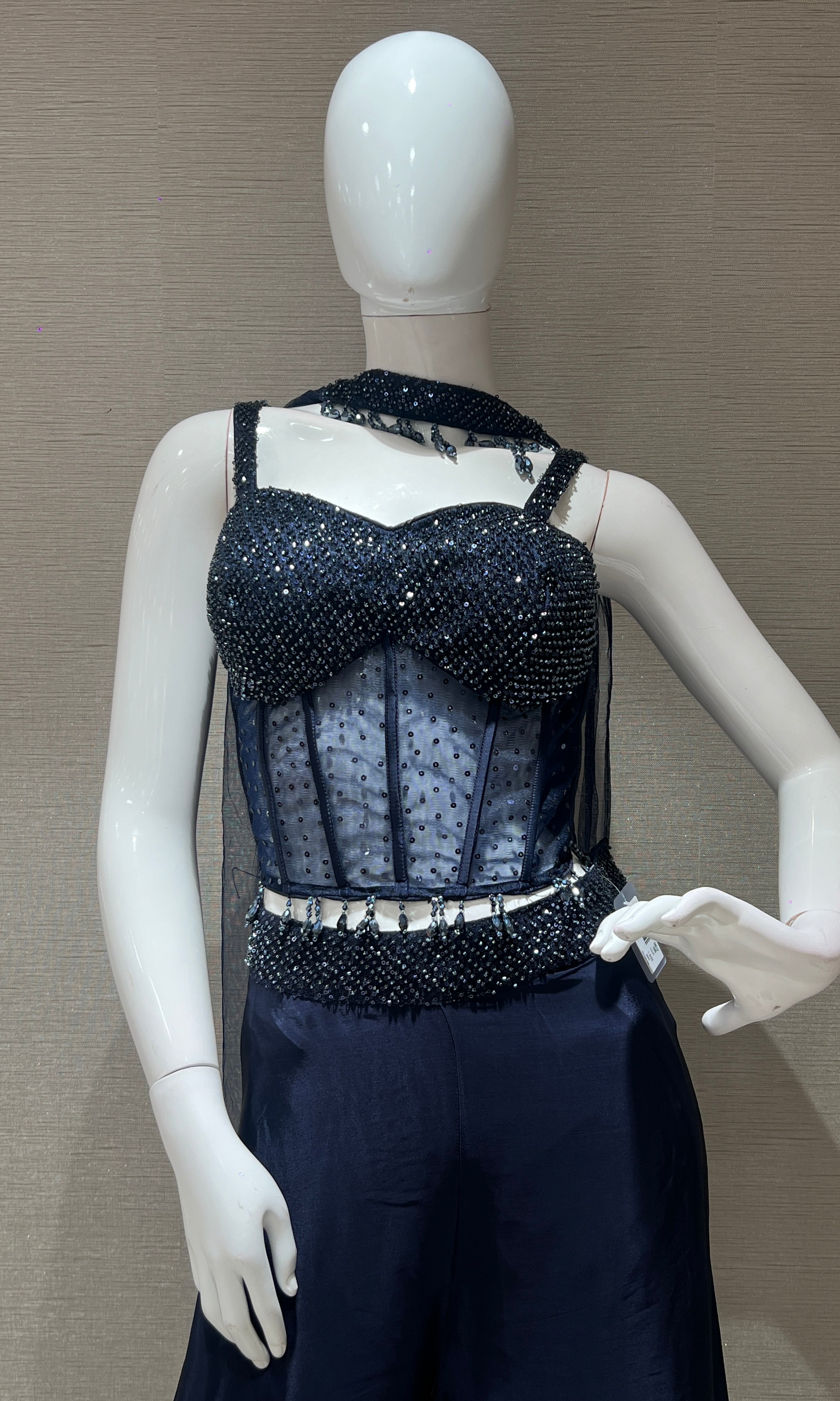 Blue palazzo set