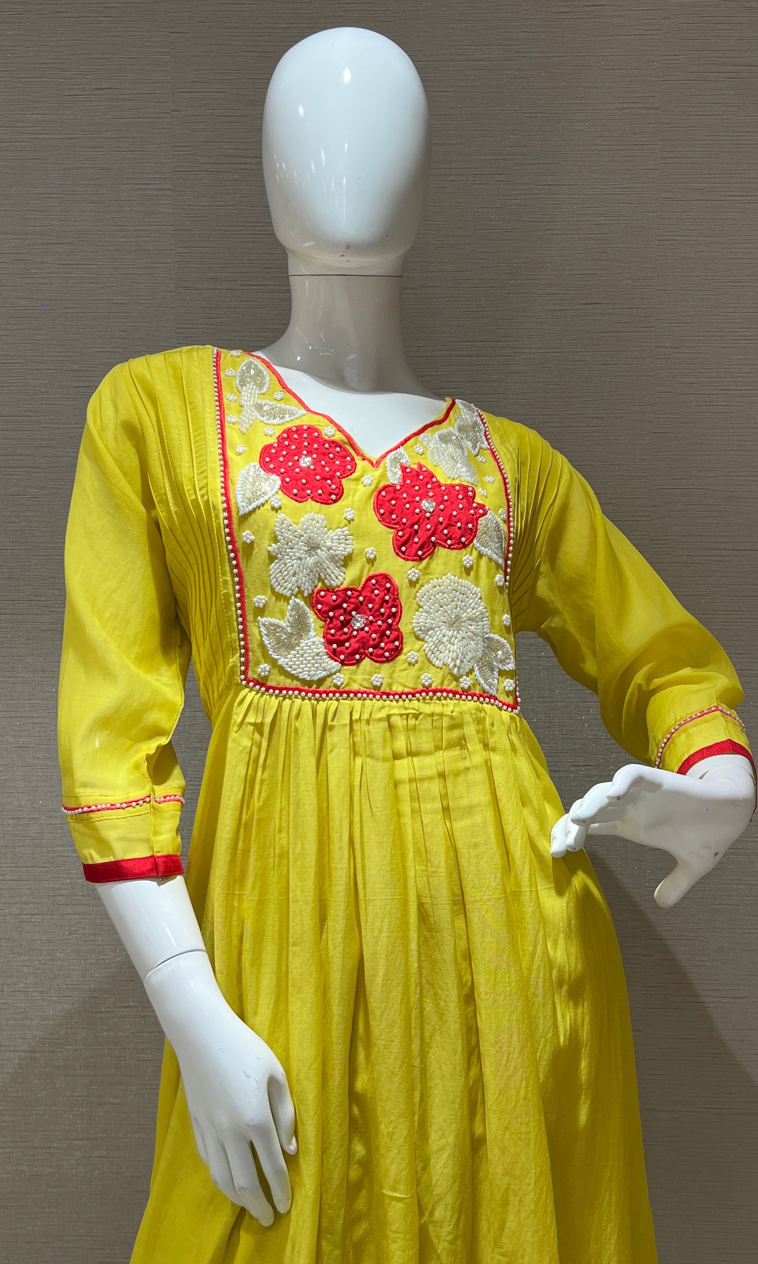 Light yellow kurta set