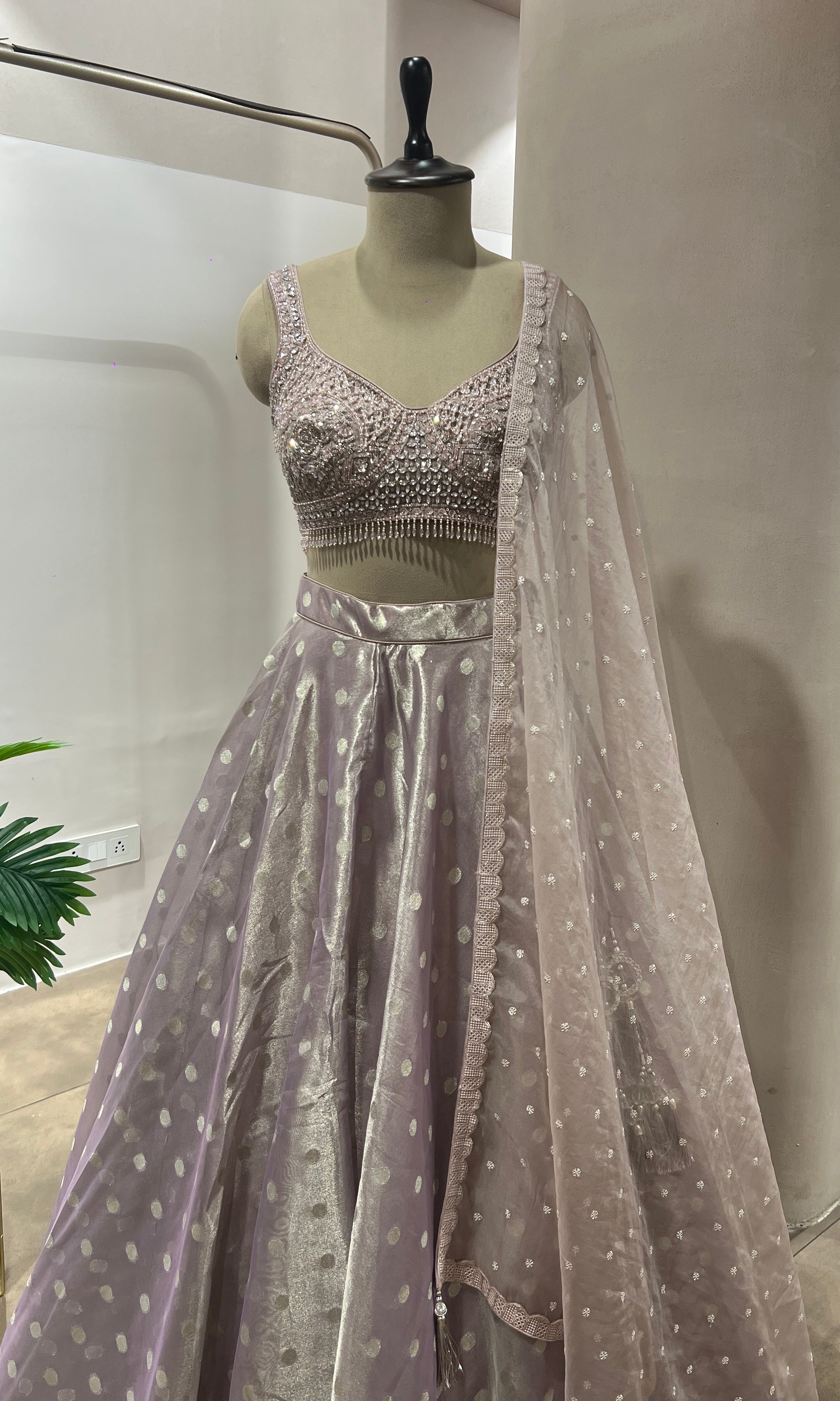 Pink INTRICATE EMBROIDERED Lehenga