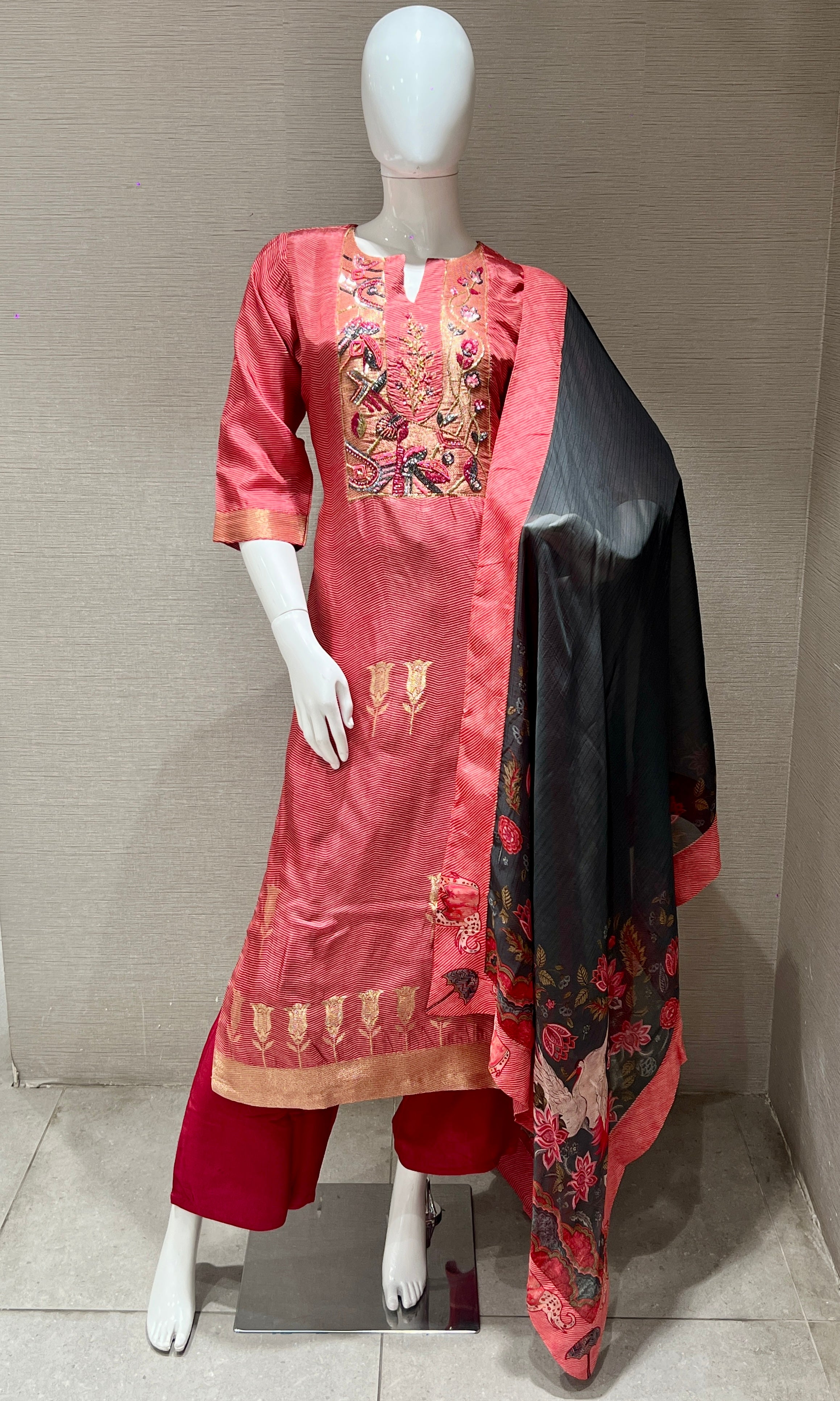 Pink kurta set