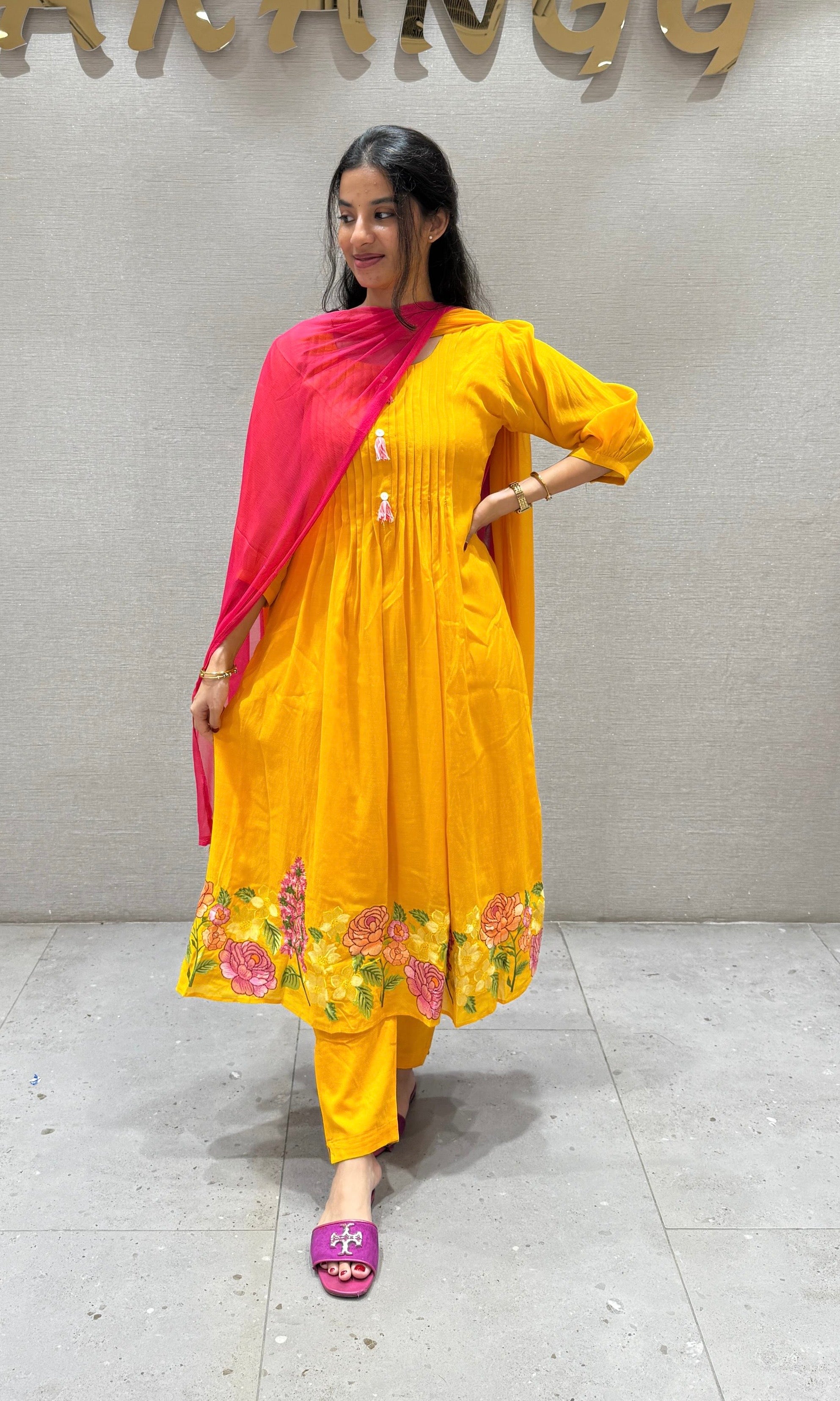 Yellow kurta set