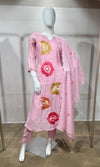 Pink Floral Printed Kurta Set