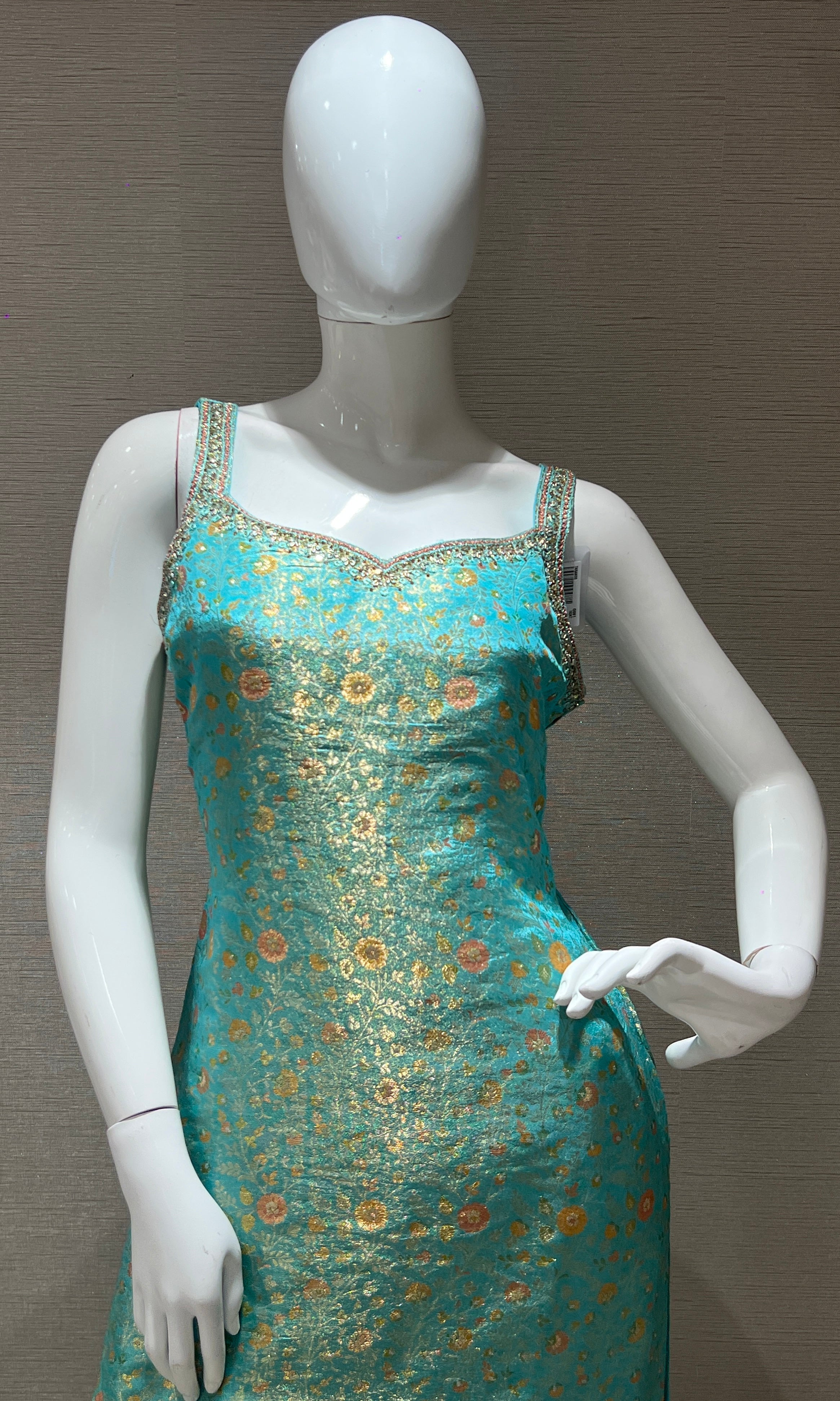 Sea blue kurta