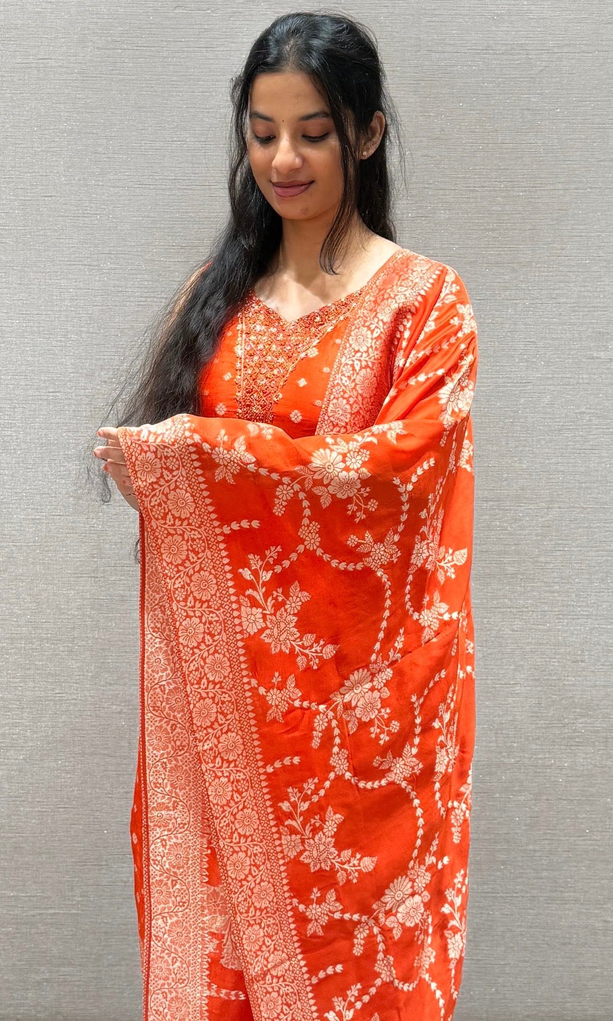 Orange kurta set