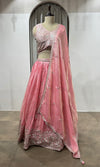 Baby Pink Sequins Embroidered Lehenga