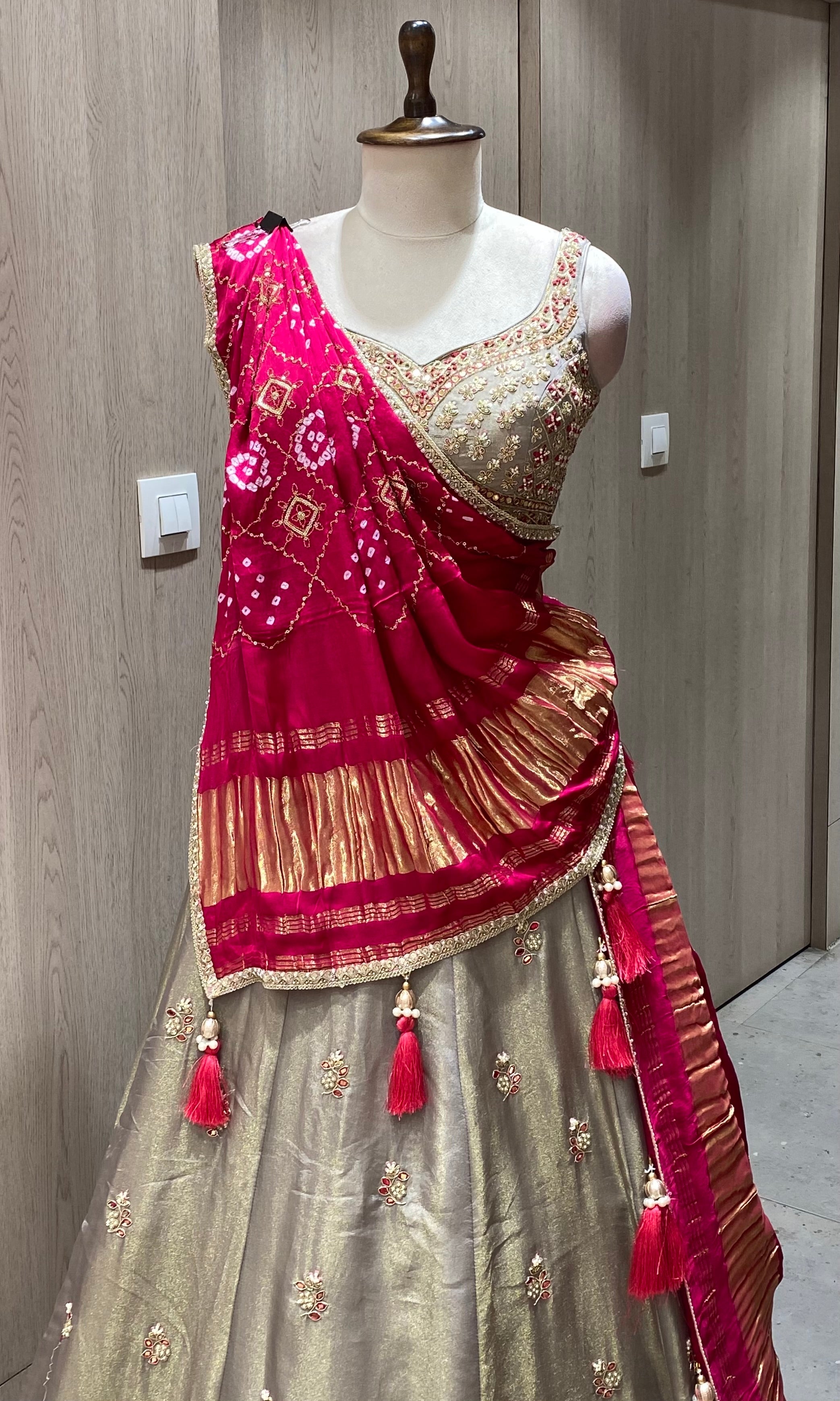 Grey Lehenga