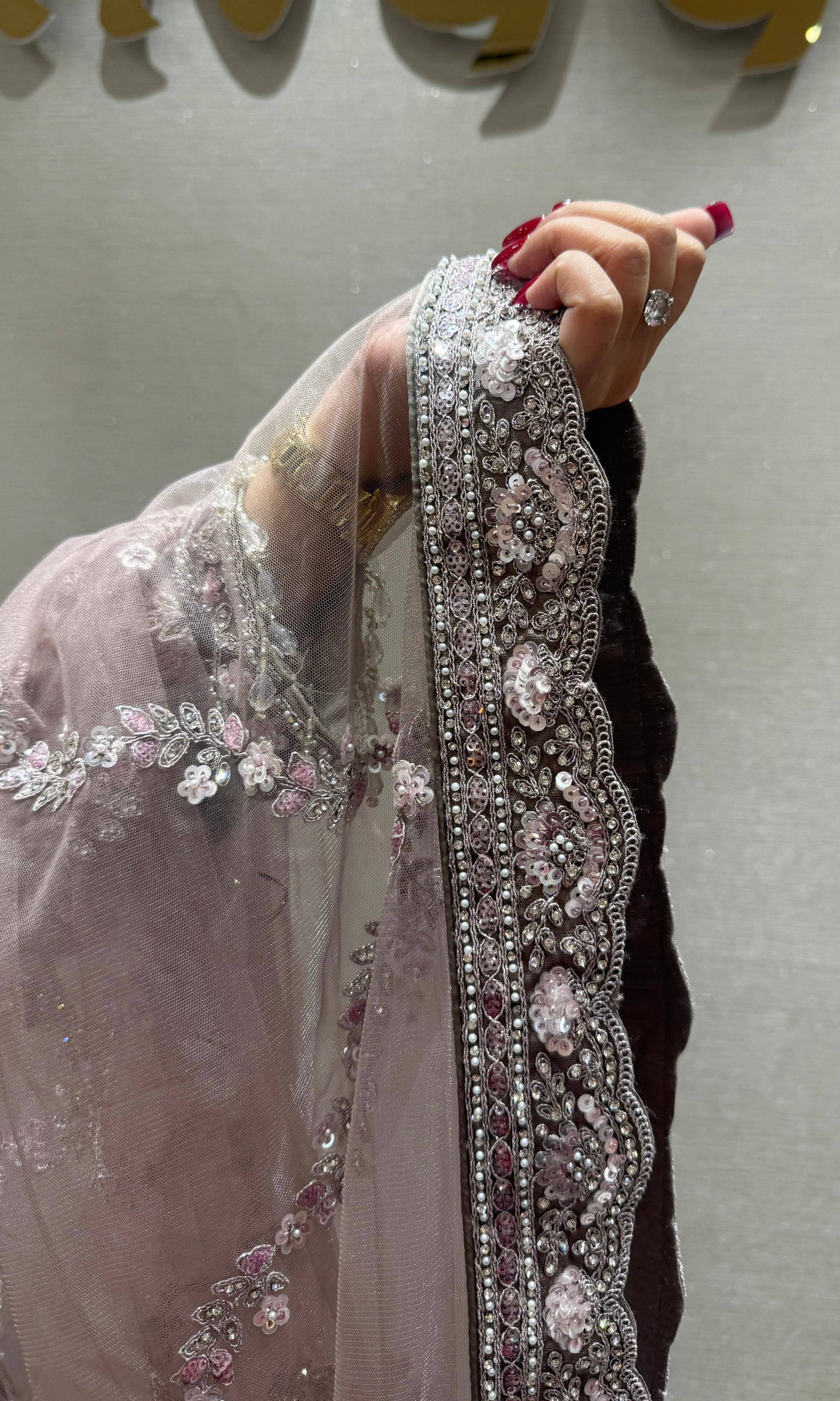 Lavender purple Lehenga
