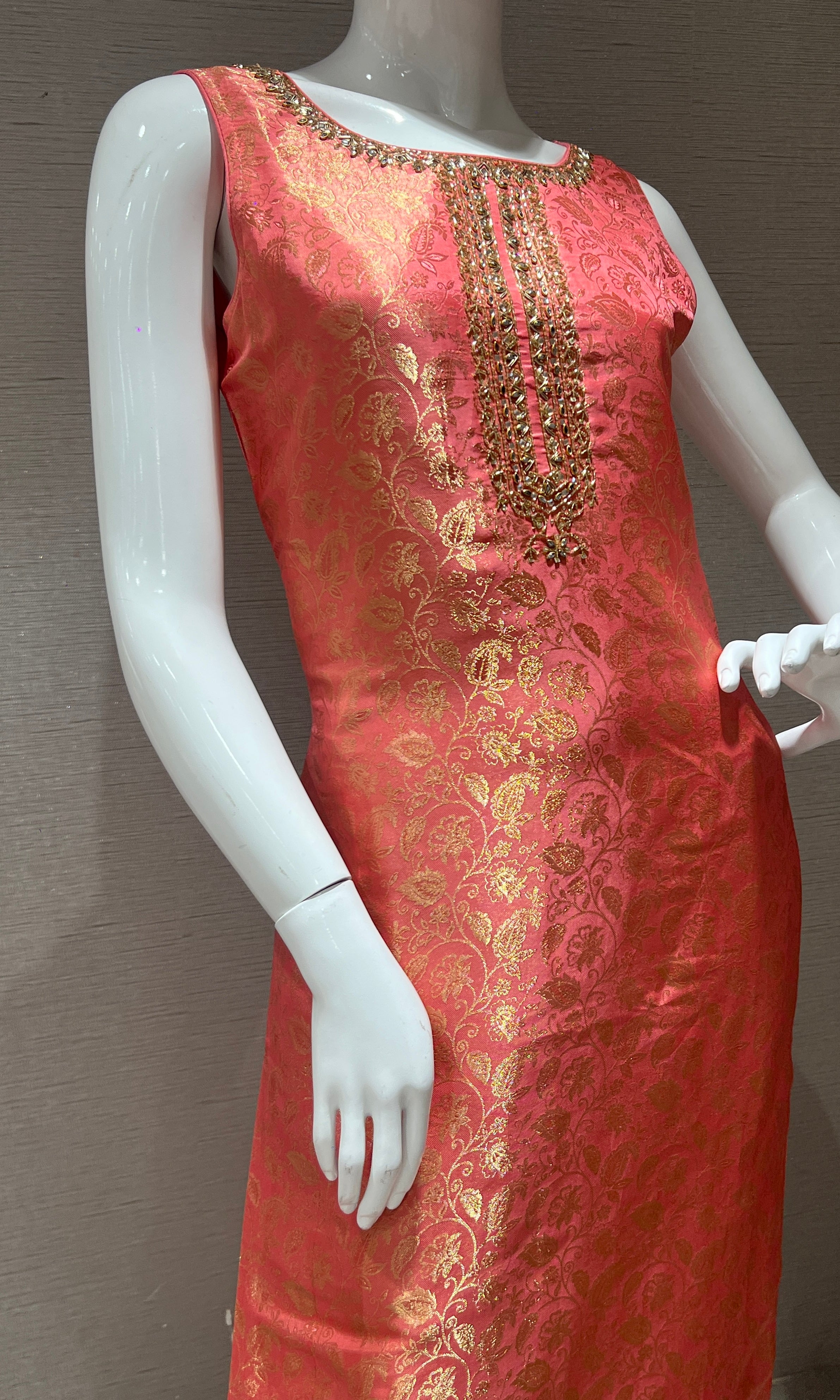 Baby pink kurta set
