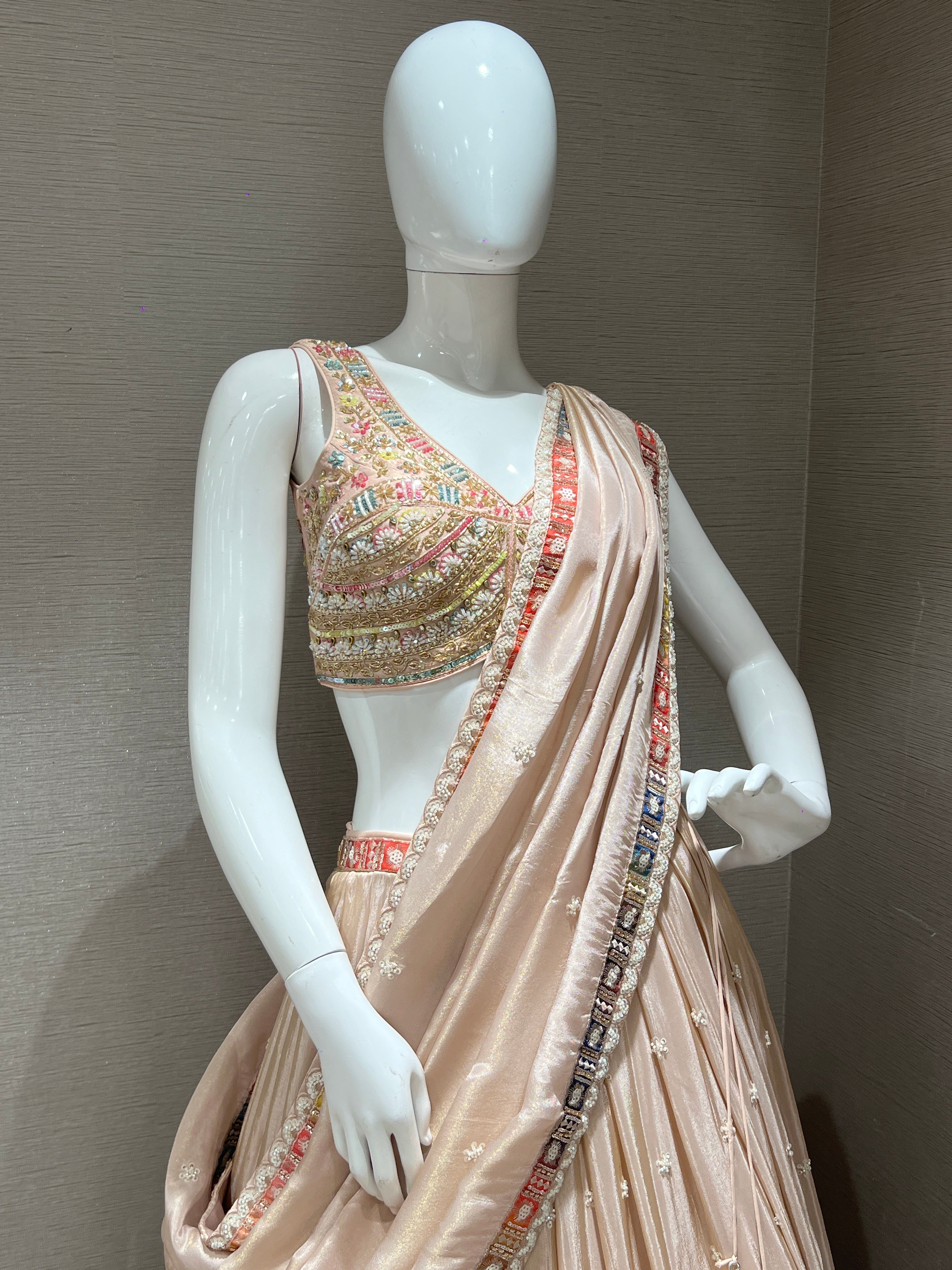 Peach Lehenga