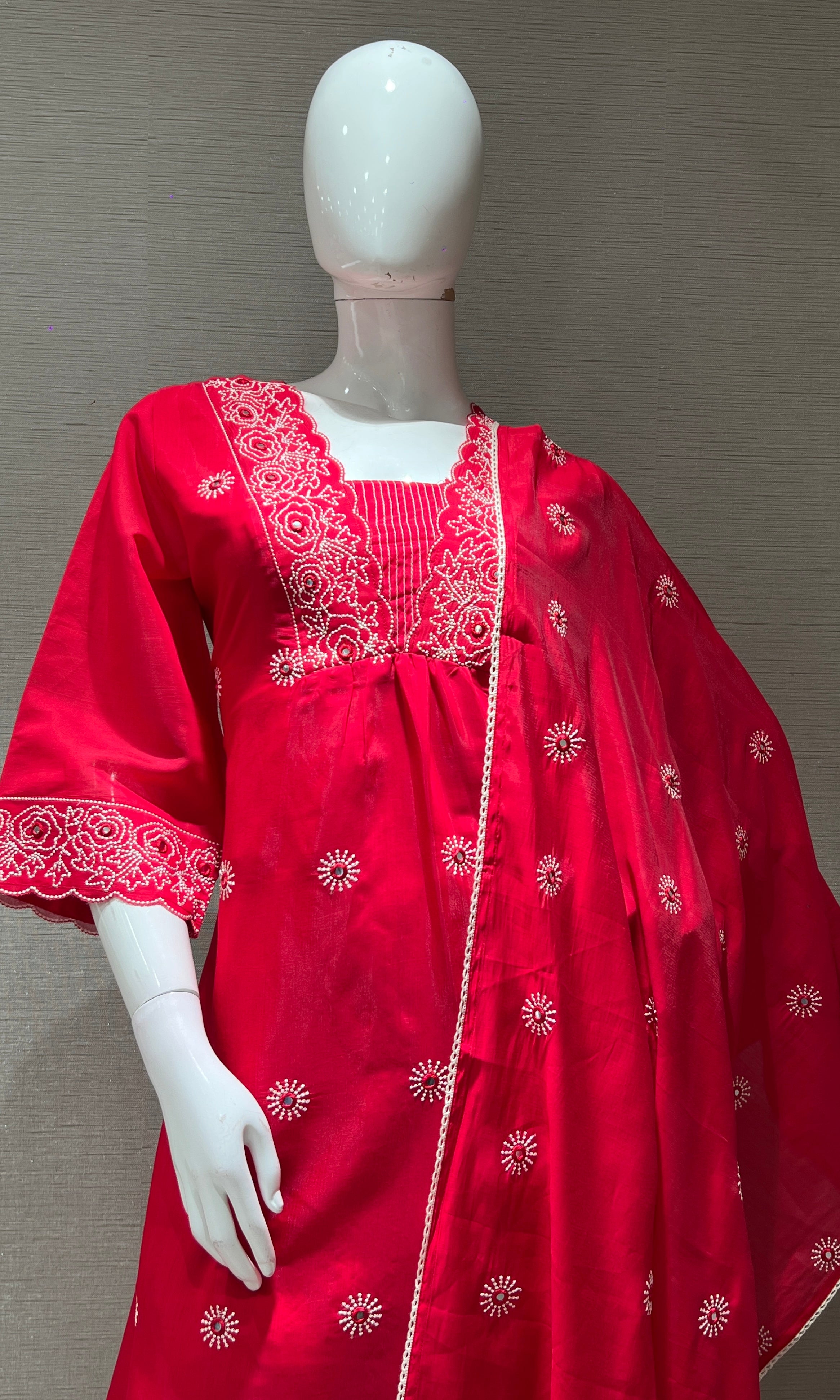 PINK ETHNIC KURTA SET