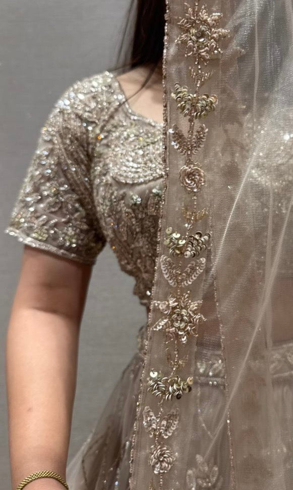 Beige Lehenga