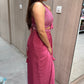 🌸Onion Pink drape saree one minute saree, ready to wear🌸