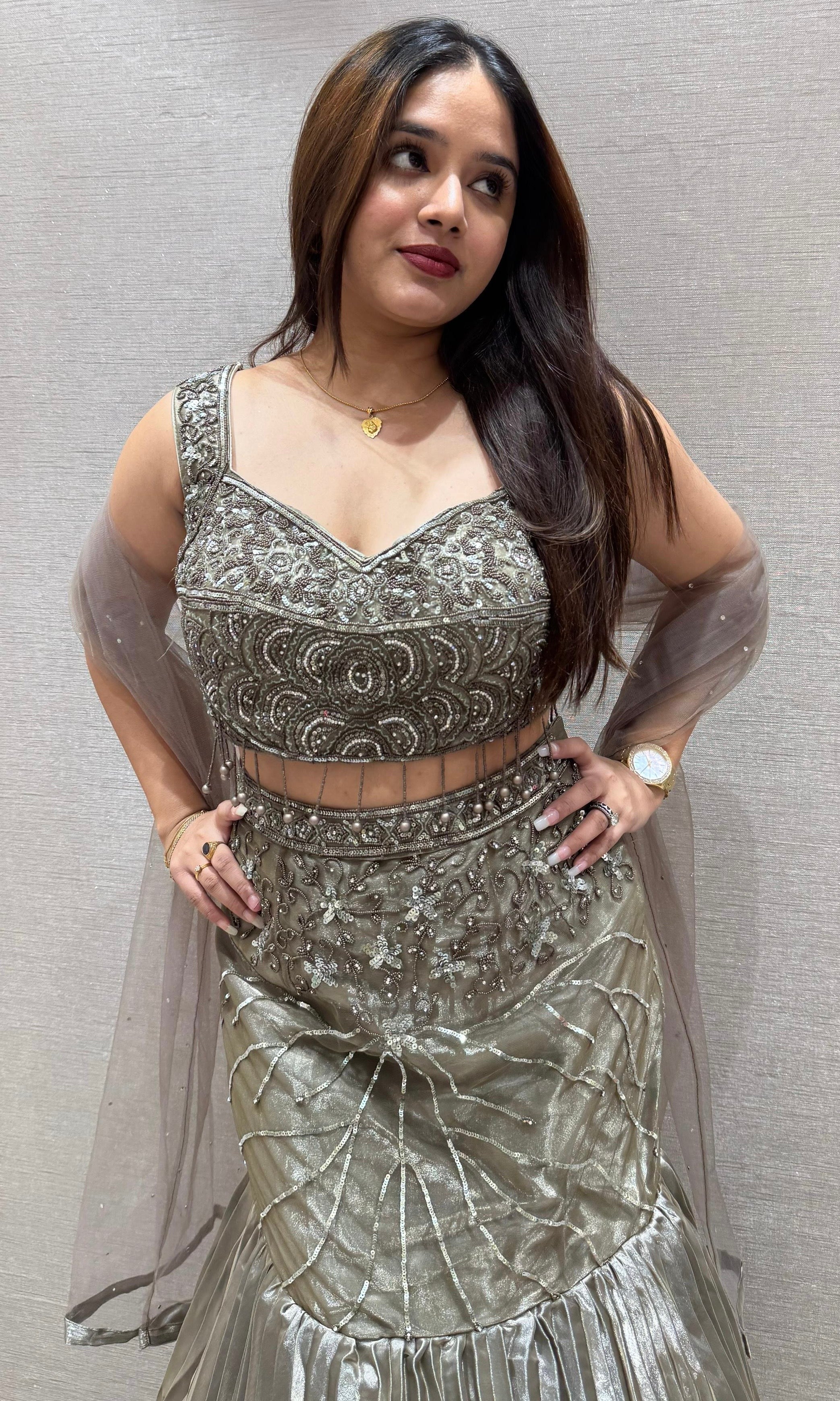 Grey Lehenga