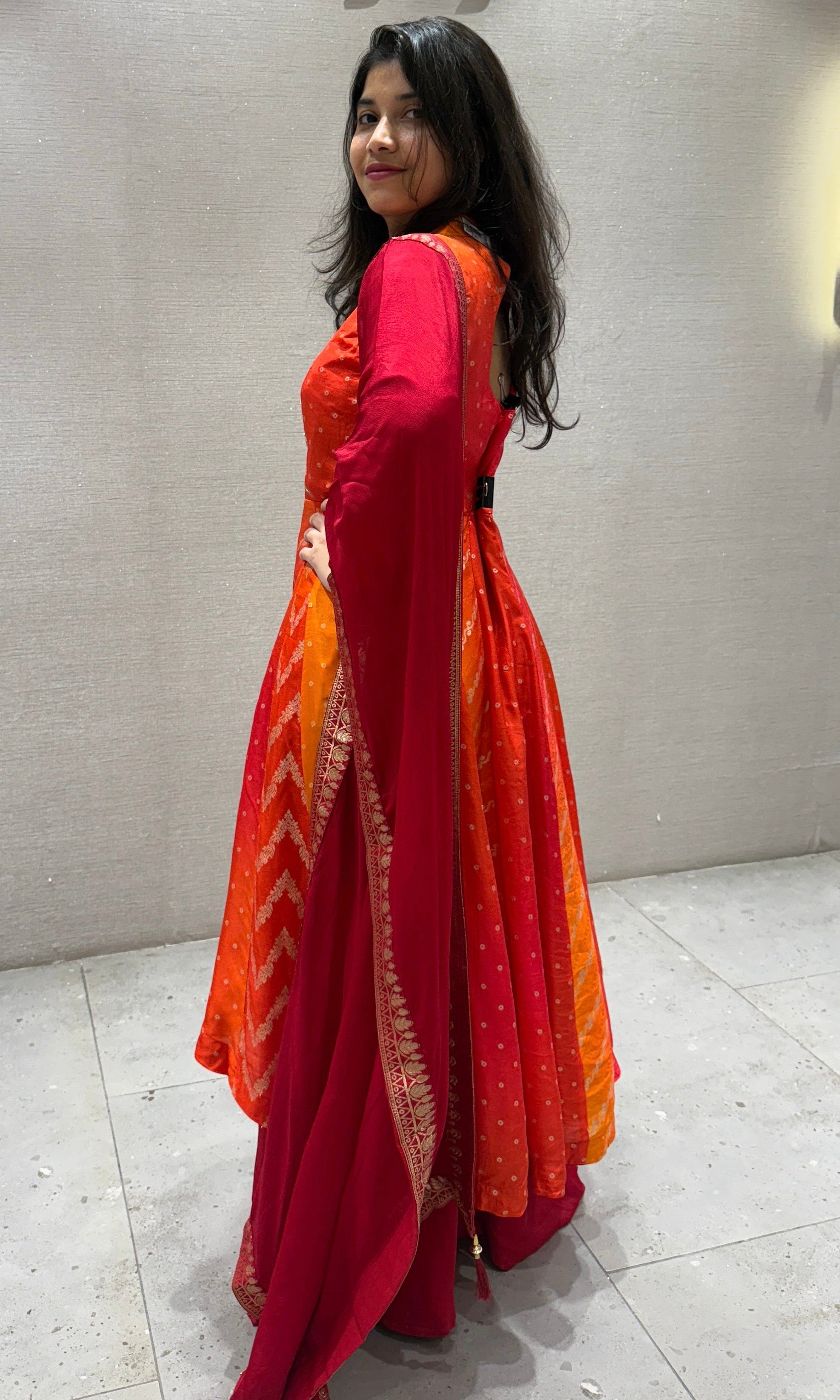 Orange palazzo
