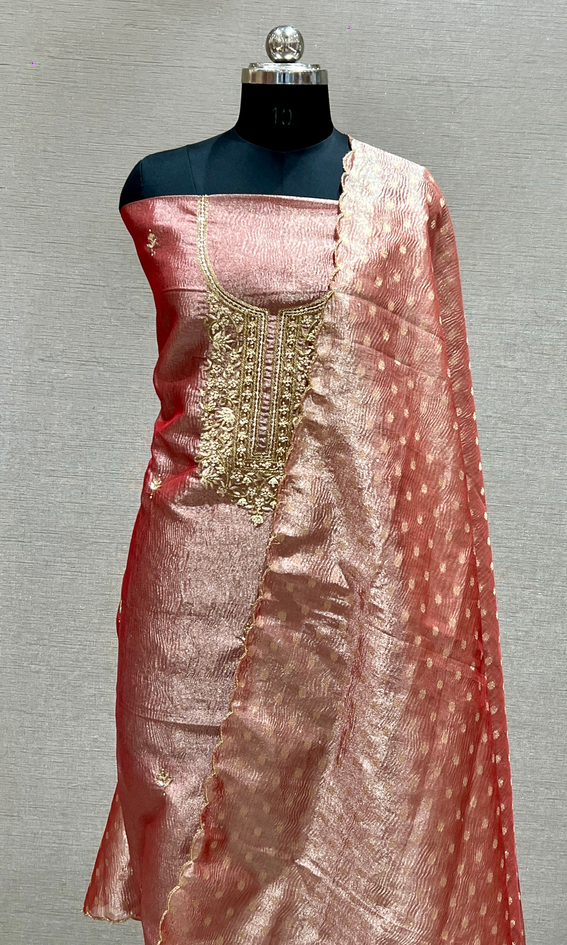 Red dress material
