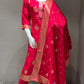 🌺Rani pink kurta set with Banarasi Dupatta🌺