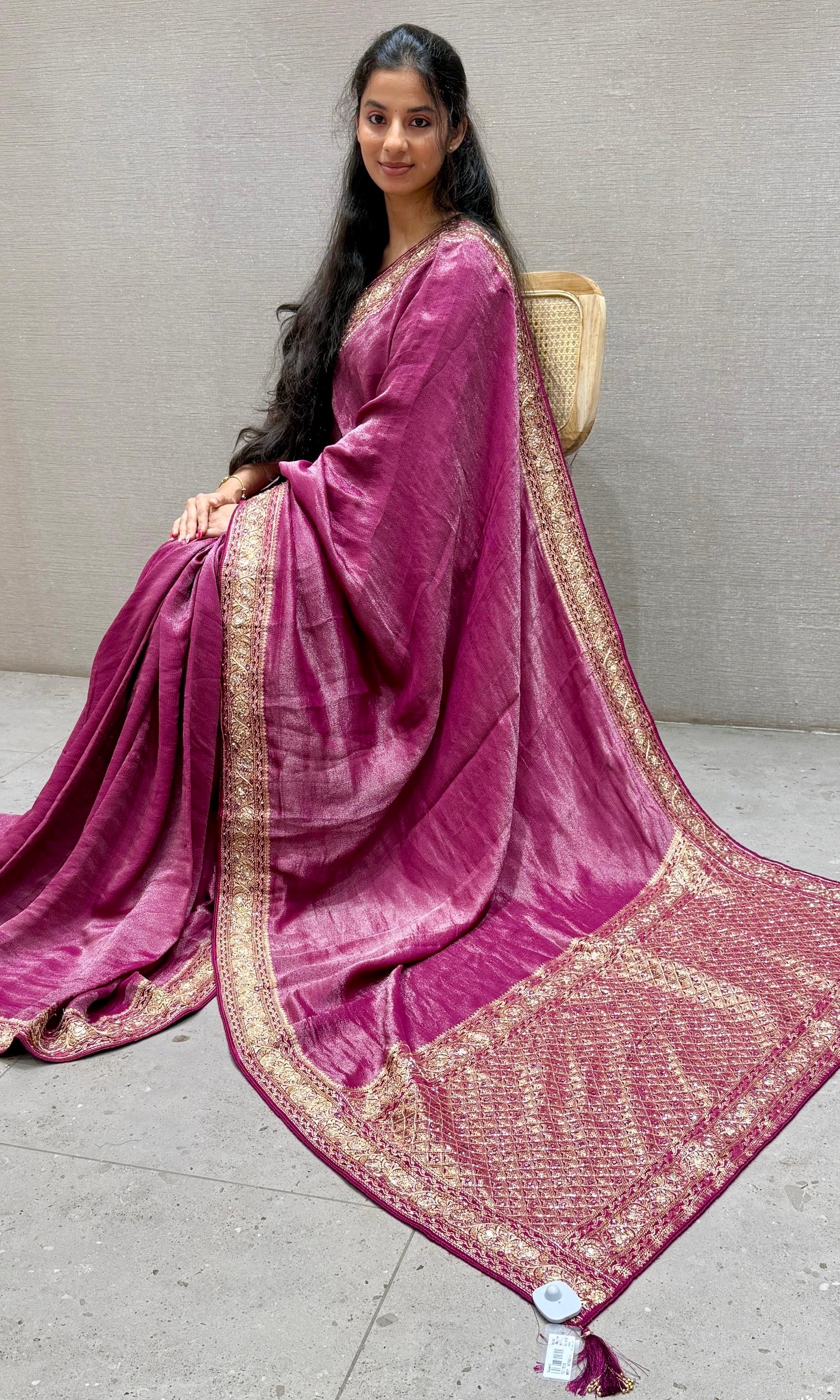 Wine saree