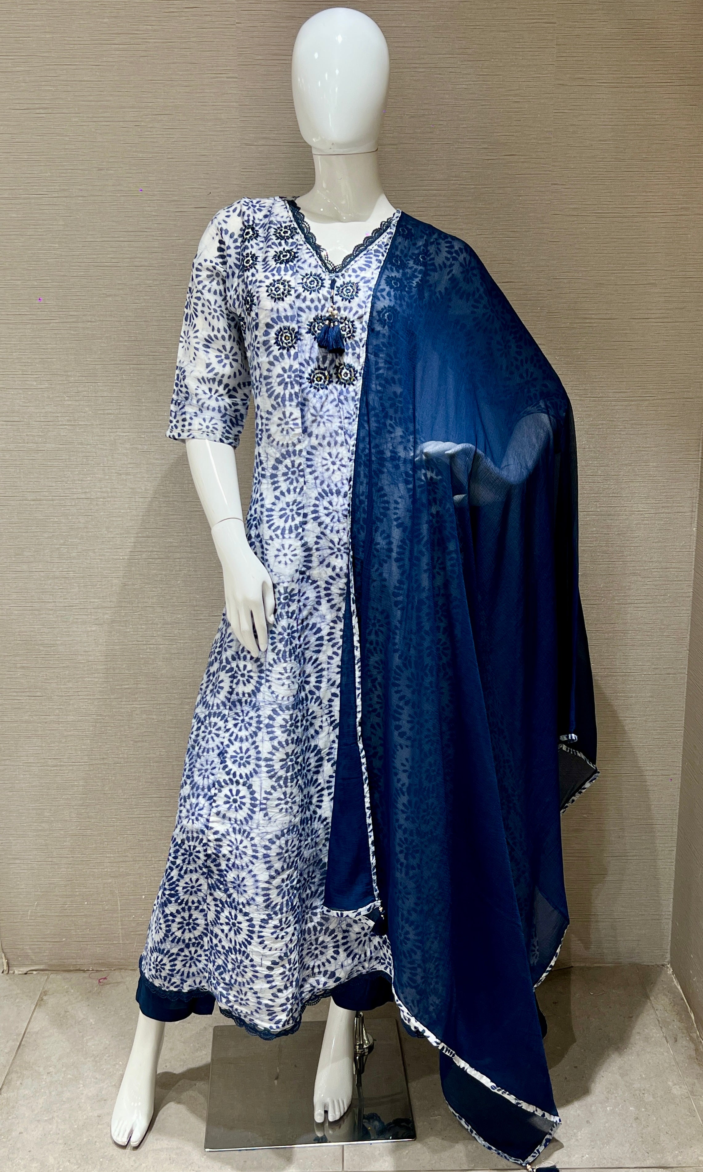 Blue Anarkali