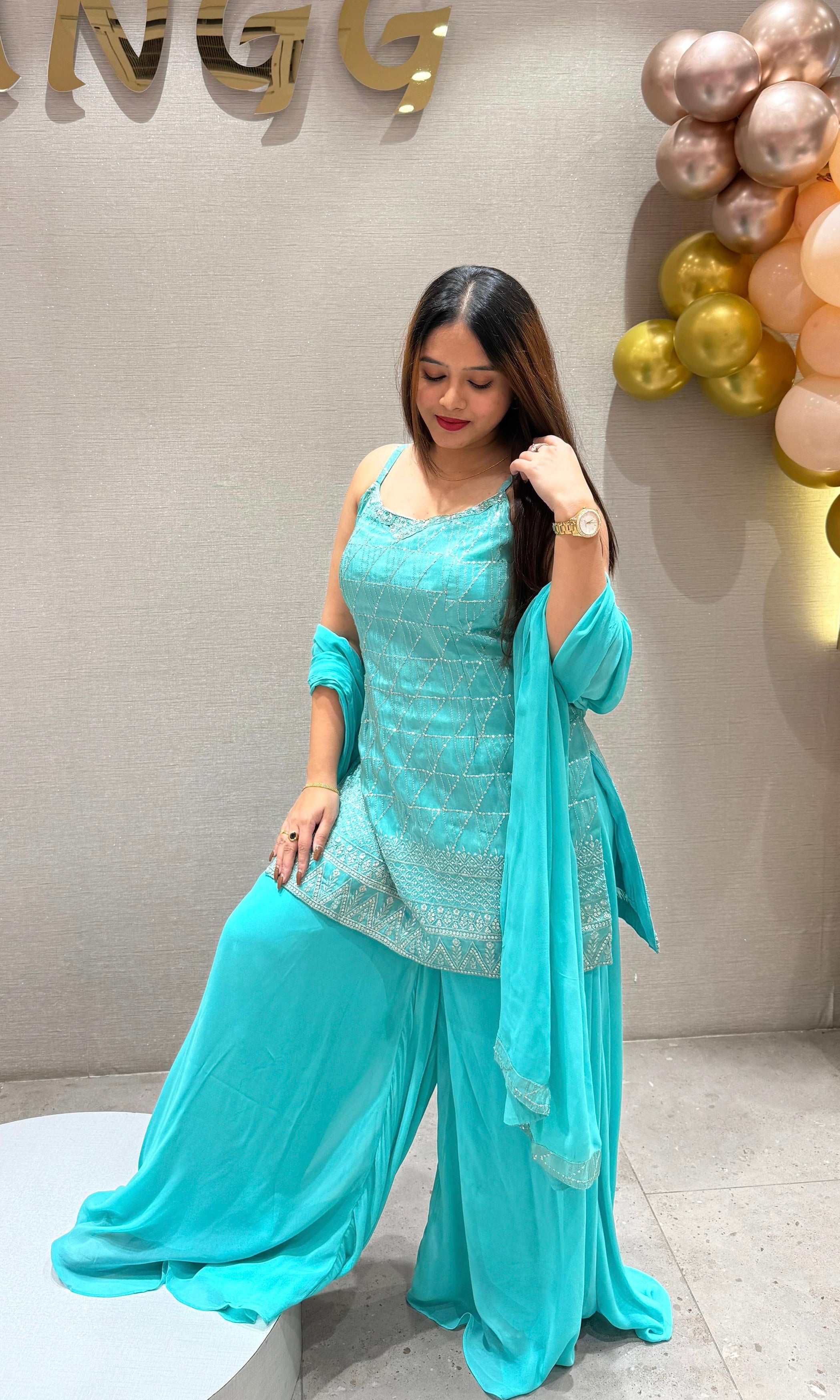 Sea blue palazzo