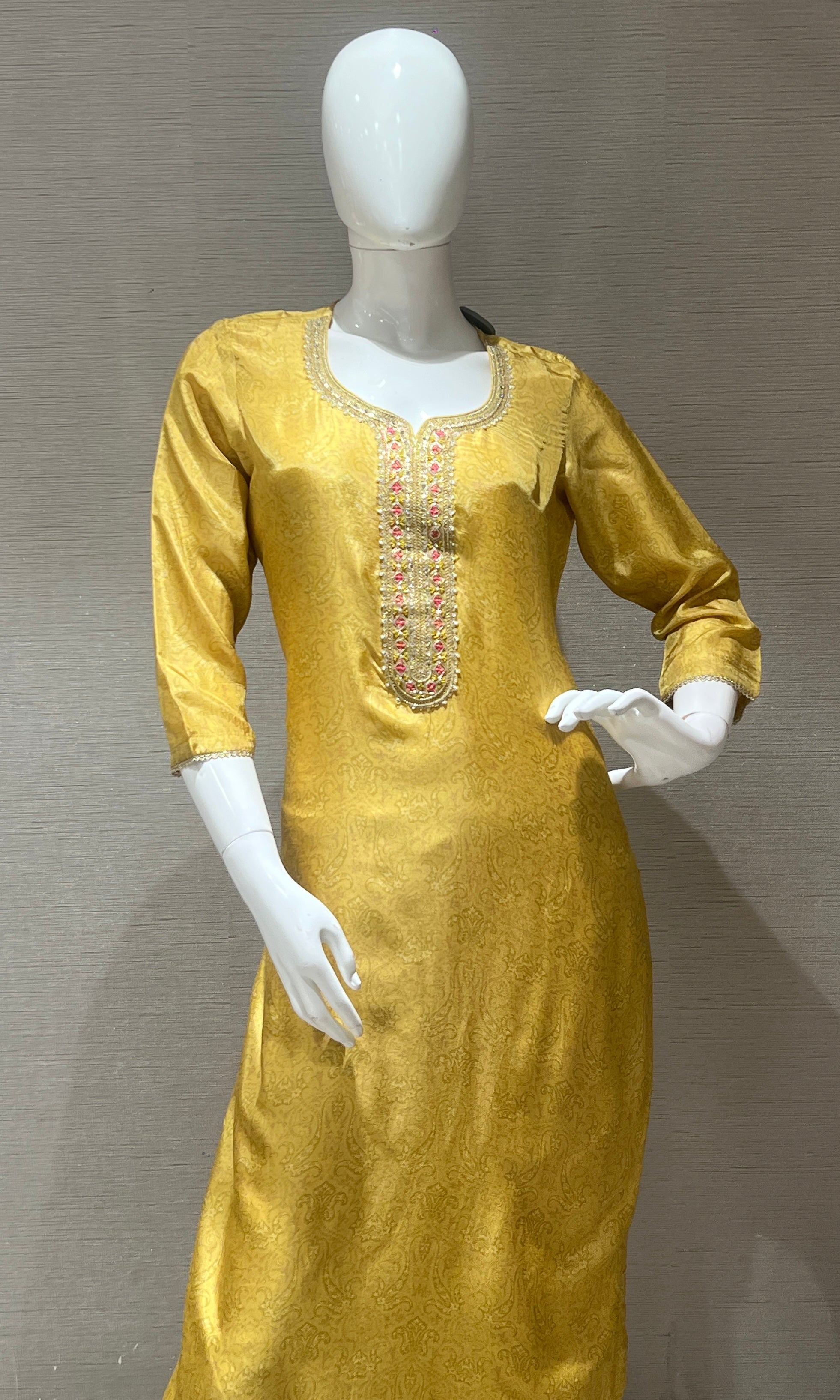 Light yellow kurta set