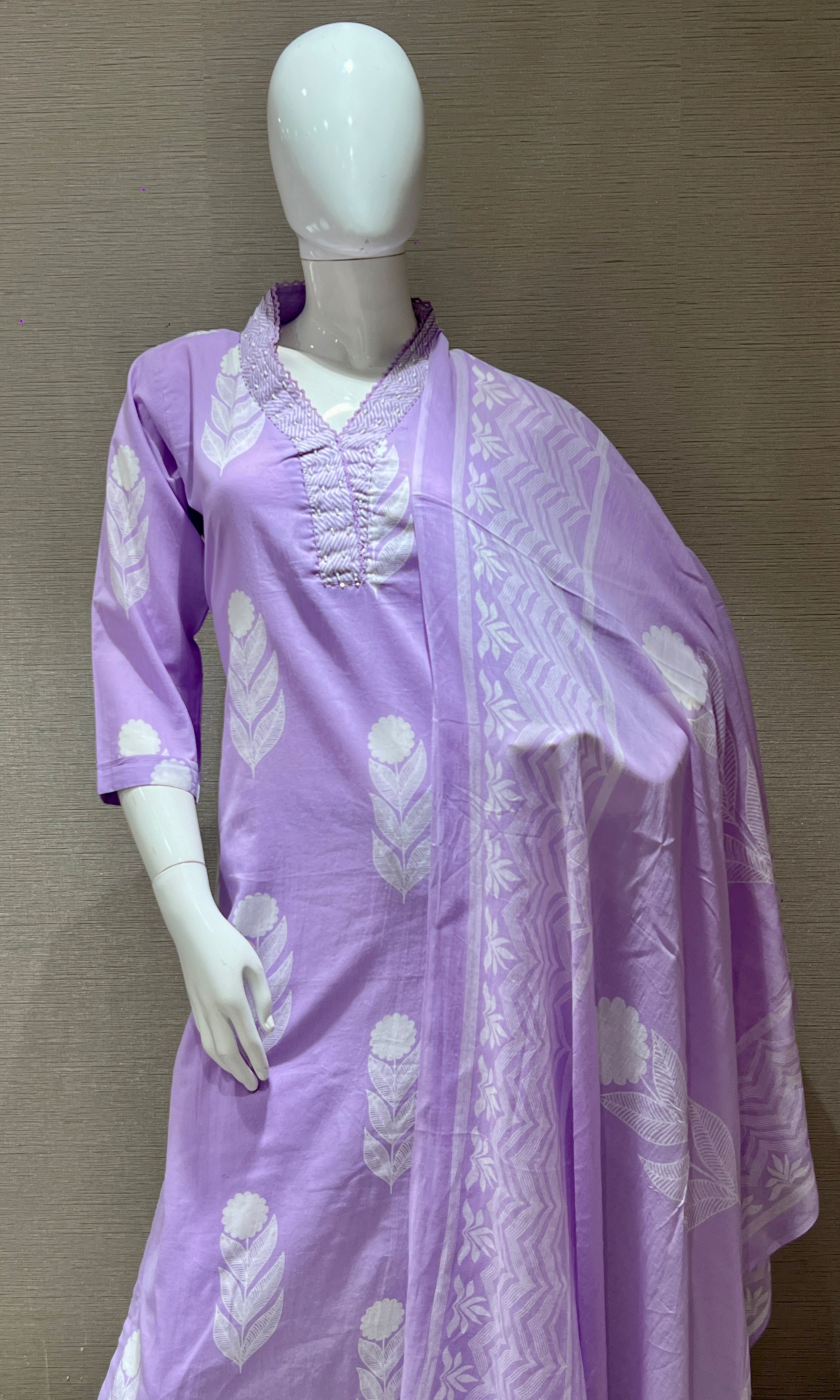 Lavender kurta set