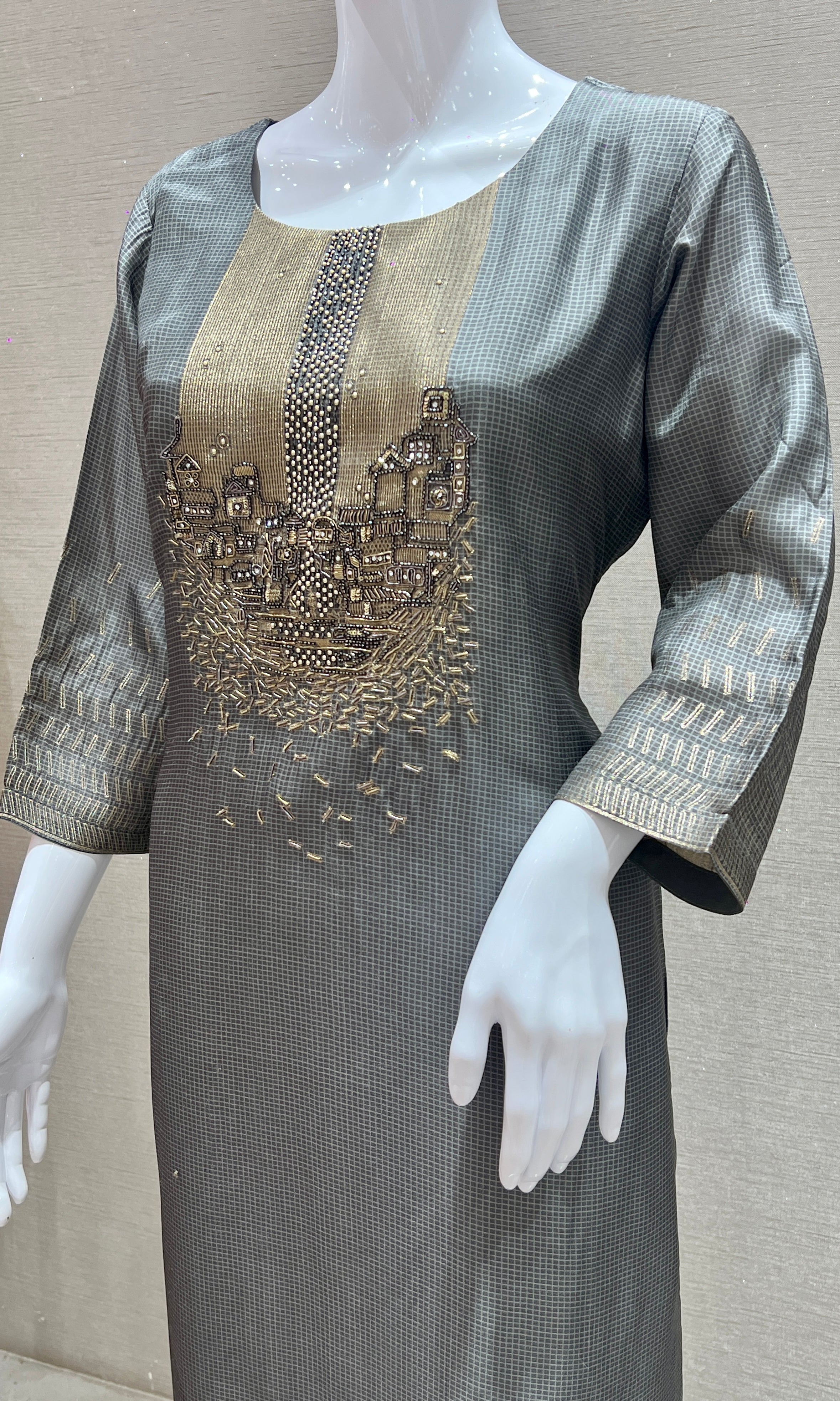 Grey kurta set