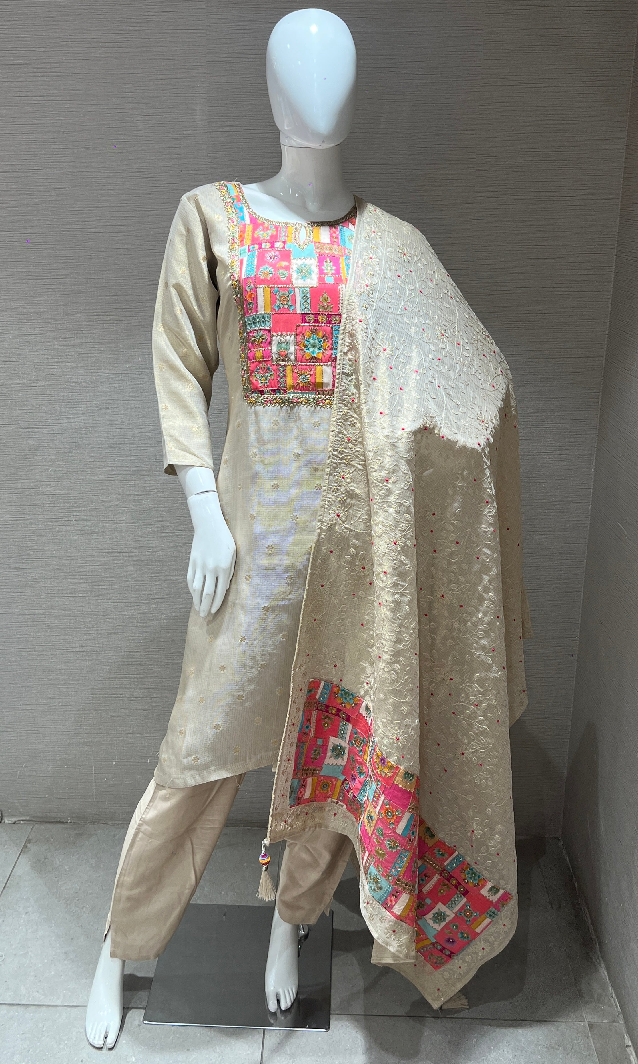 Grey kurta set