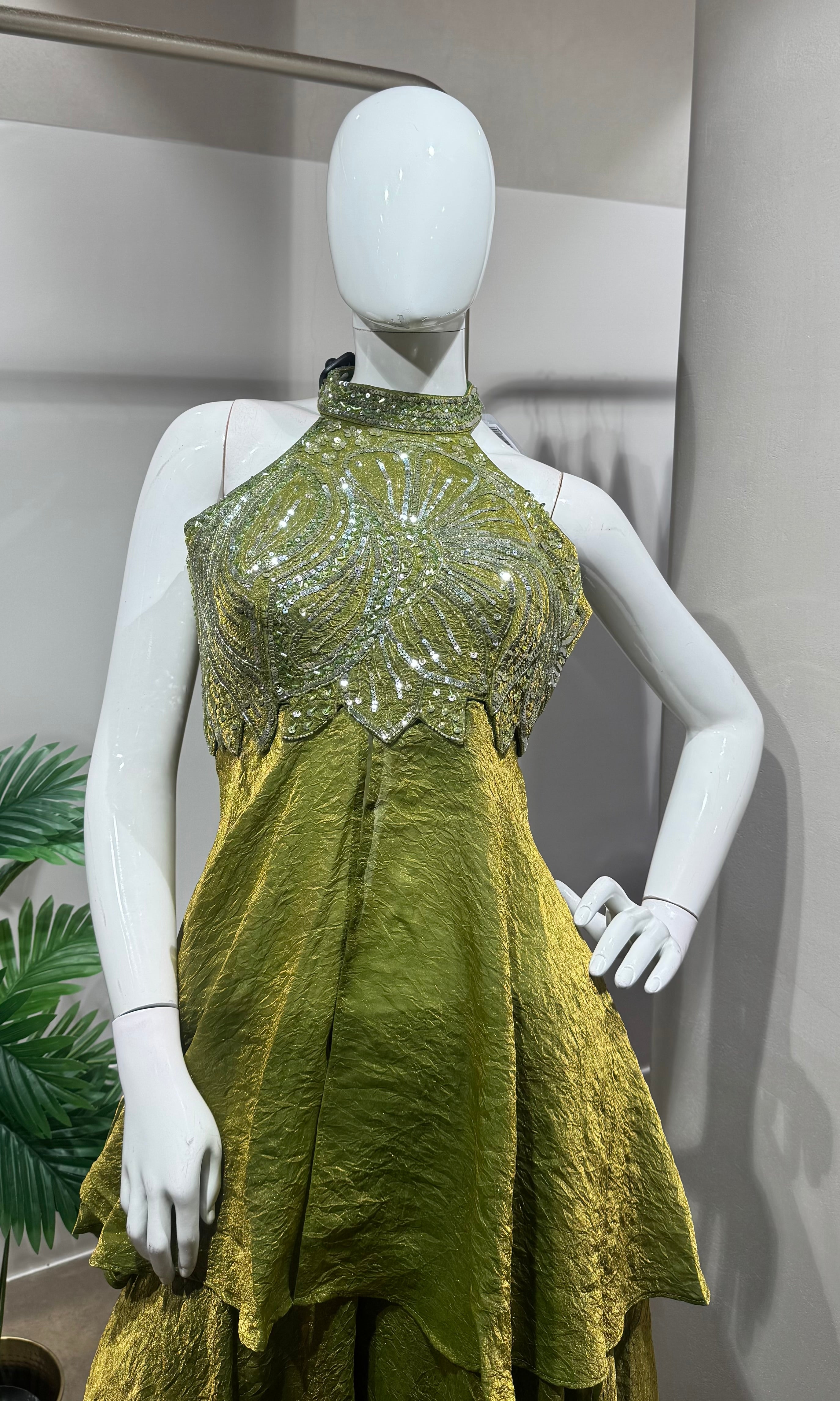 Mehendi Green Embroidered PALAZZO SET