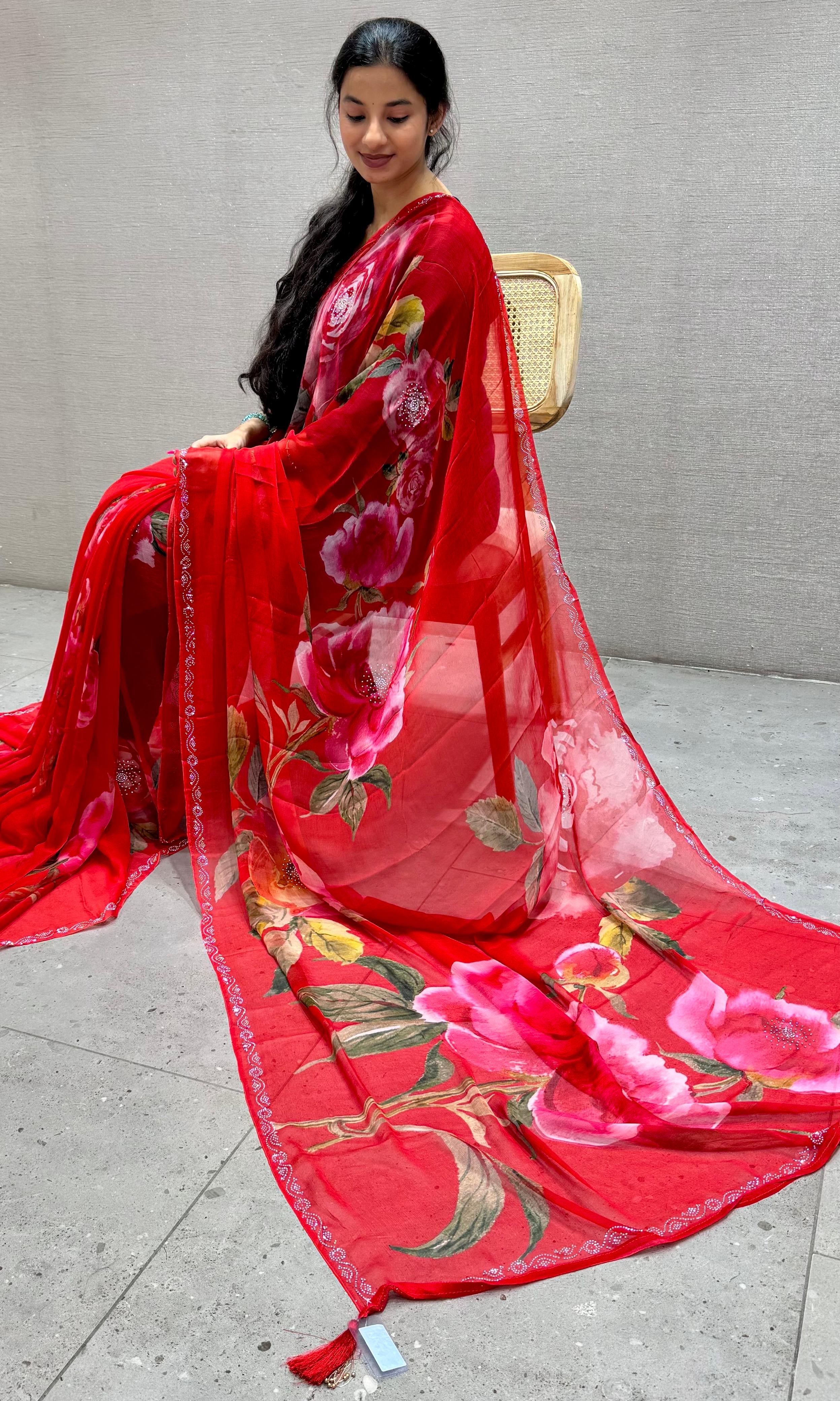 Red saree