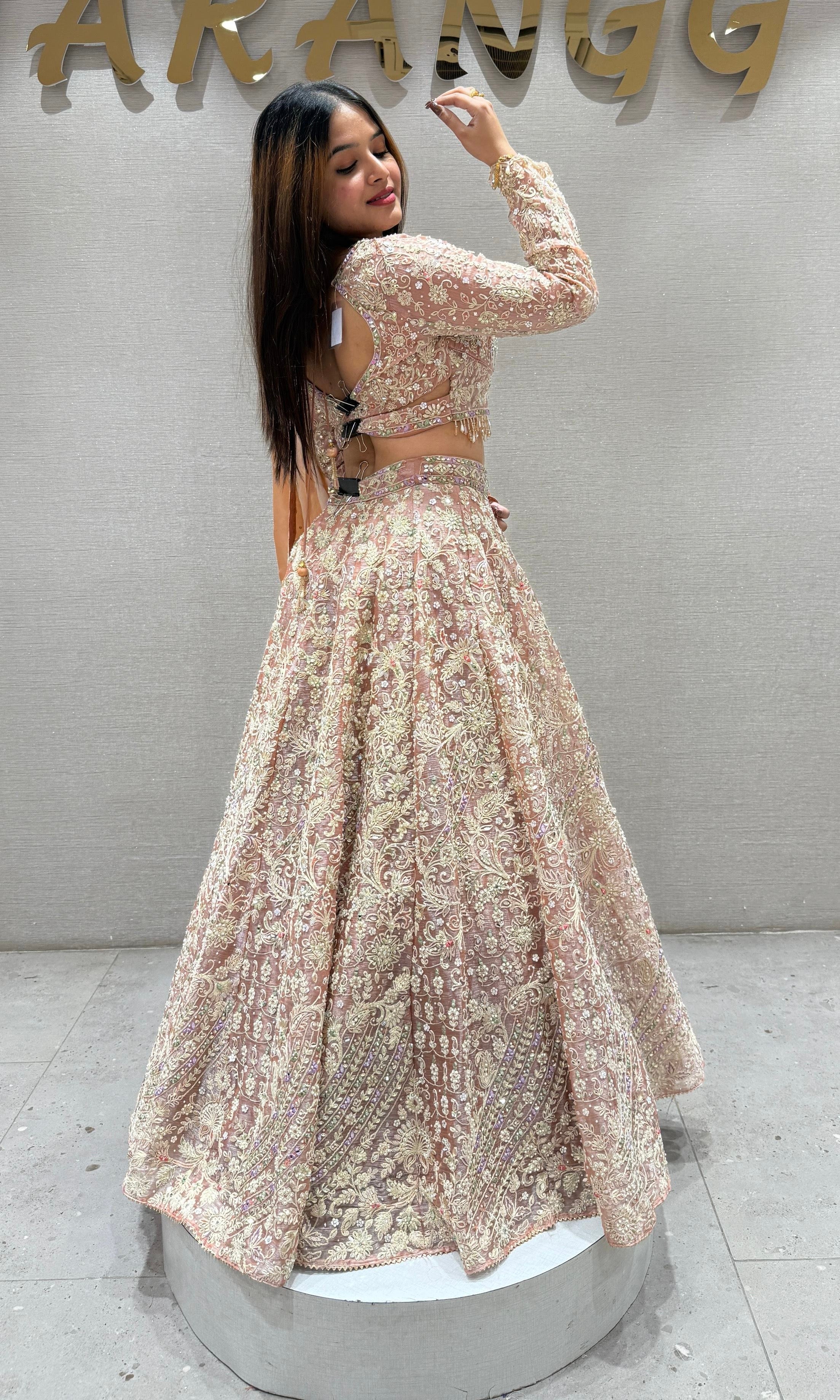 Peach Lehenga