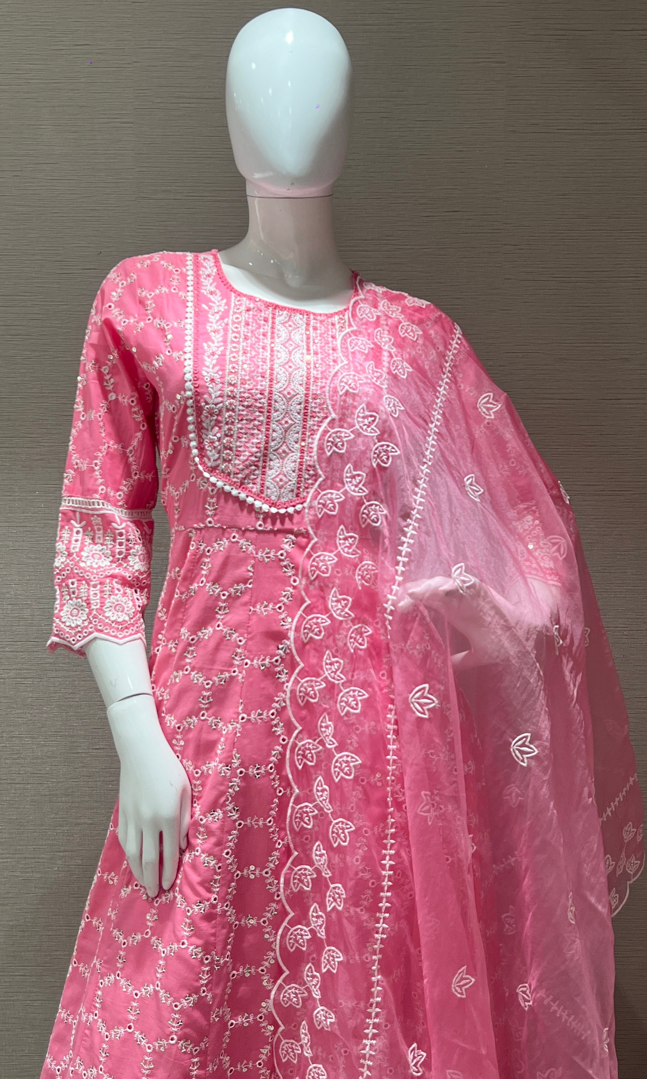 Pink Anarkali