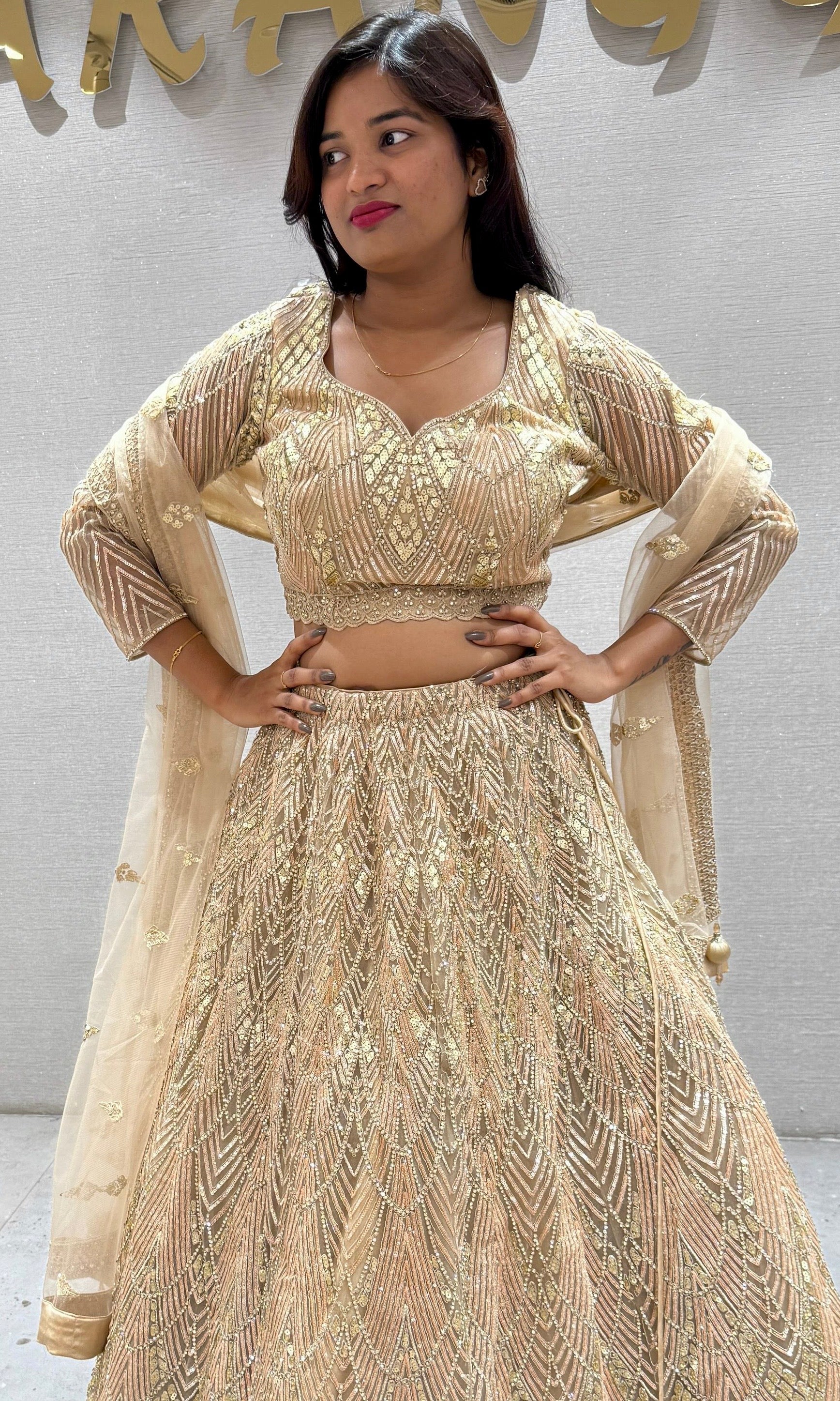 Fawn Lehenga