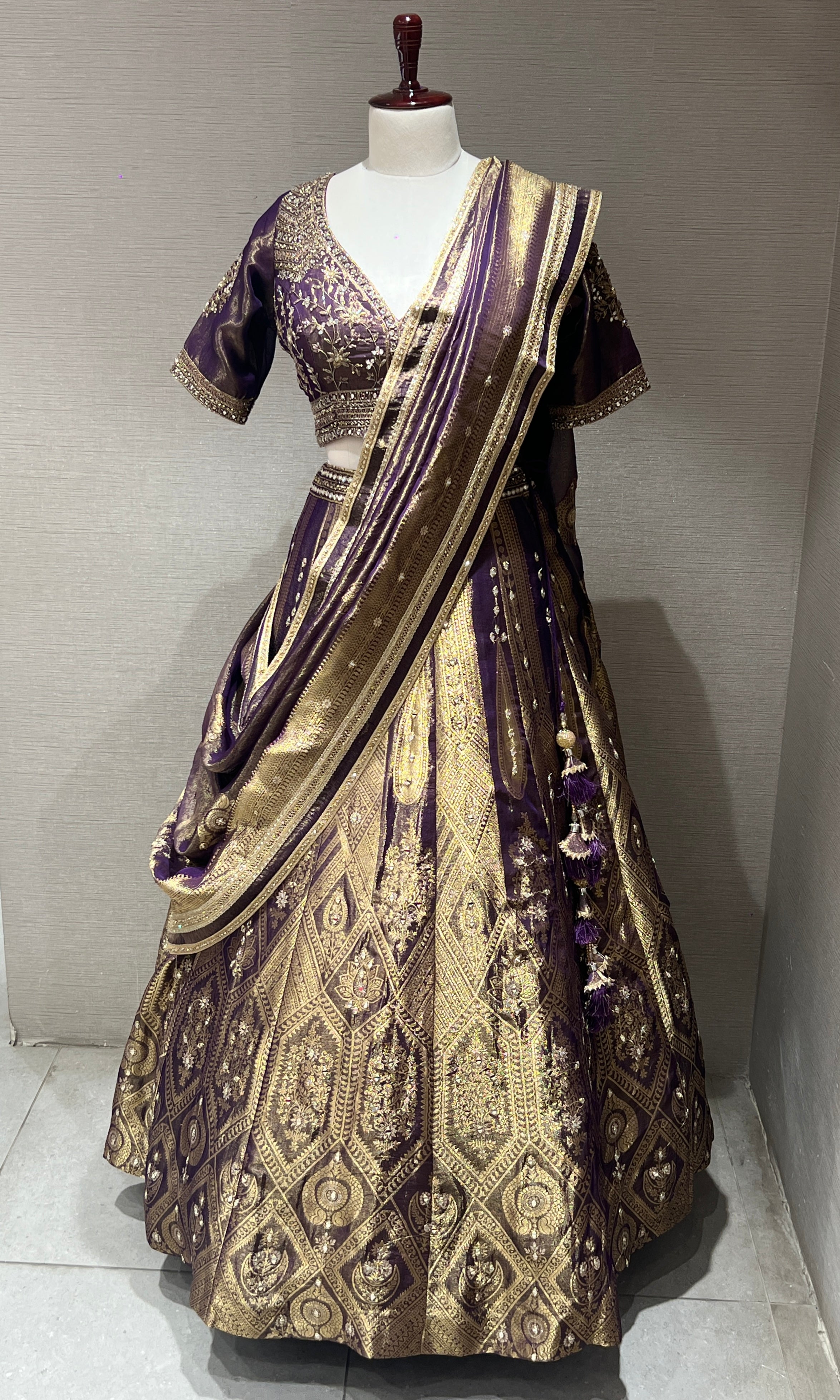 Royal Dusk – Banarasi Grandeur Lehenga