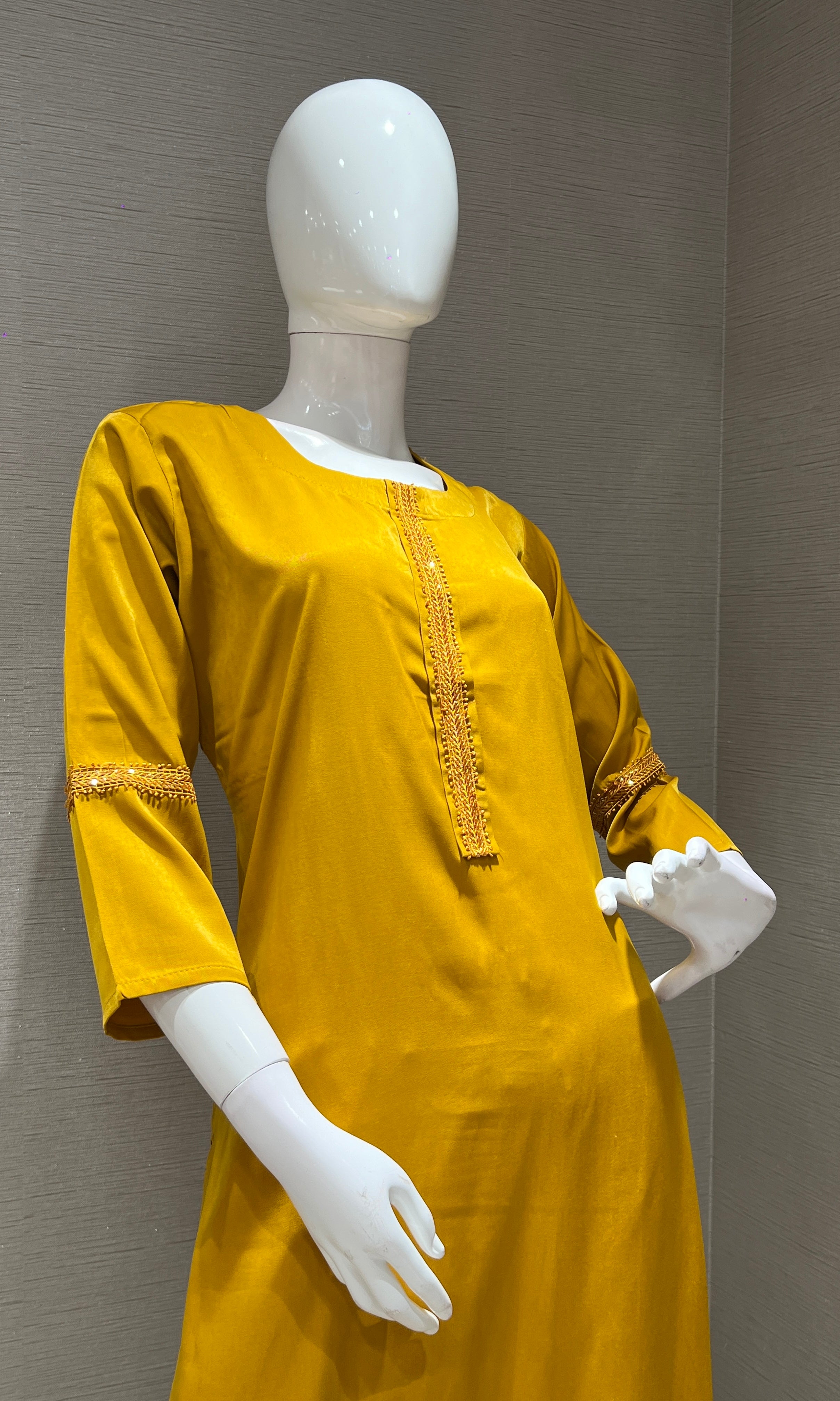 Mustard KURTI TOP