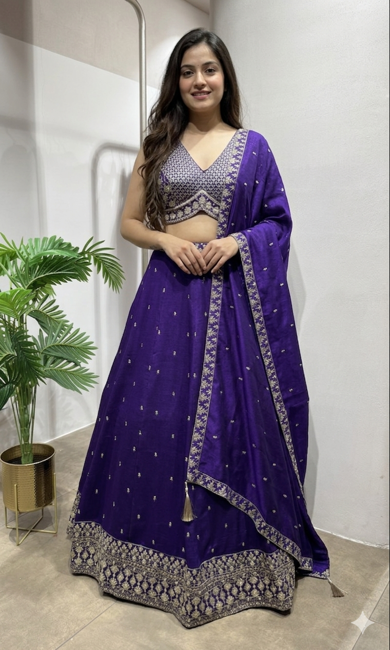 Purple elegant Lehenga choli