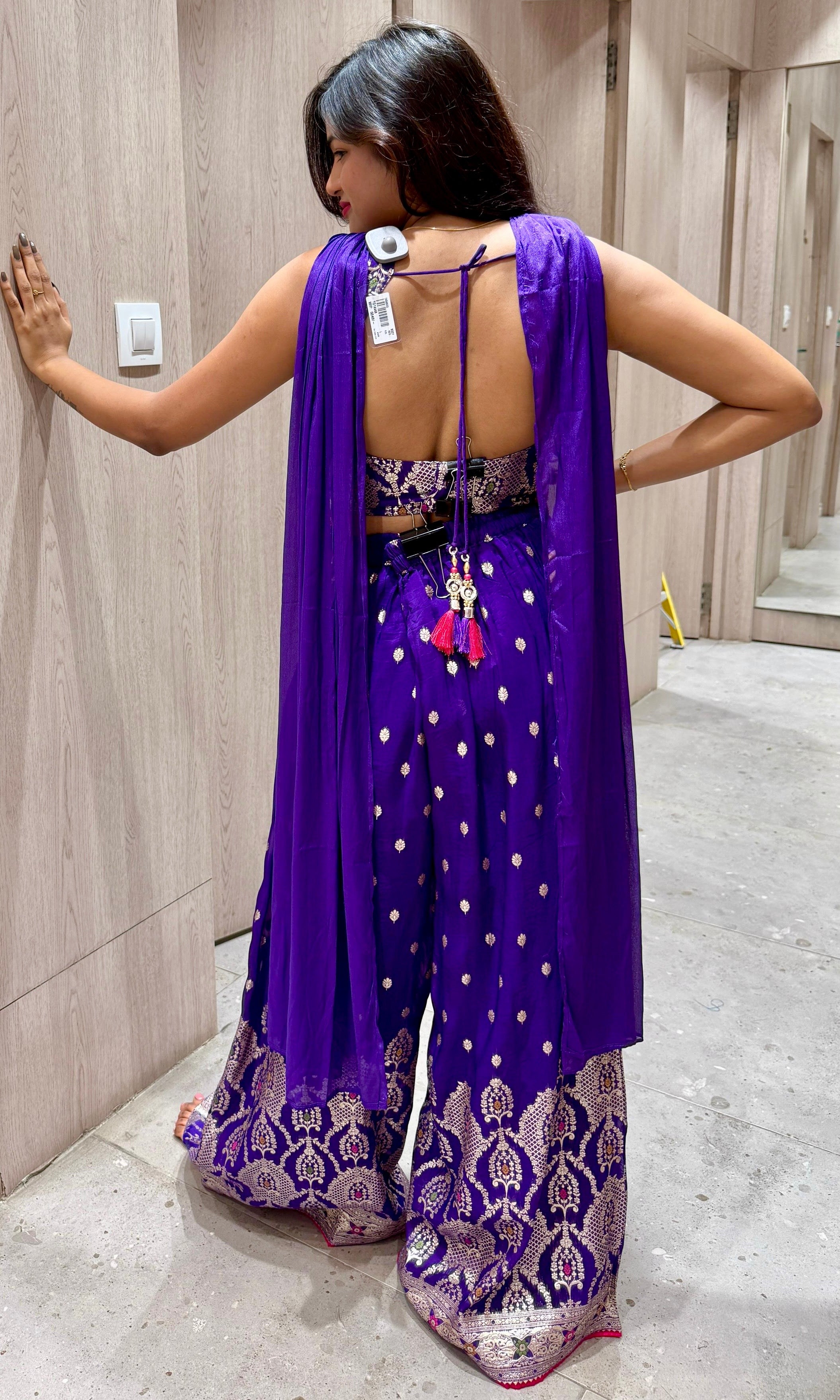 Purple palazzo set