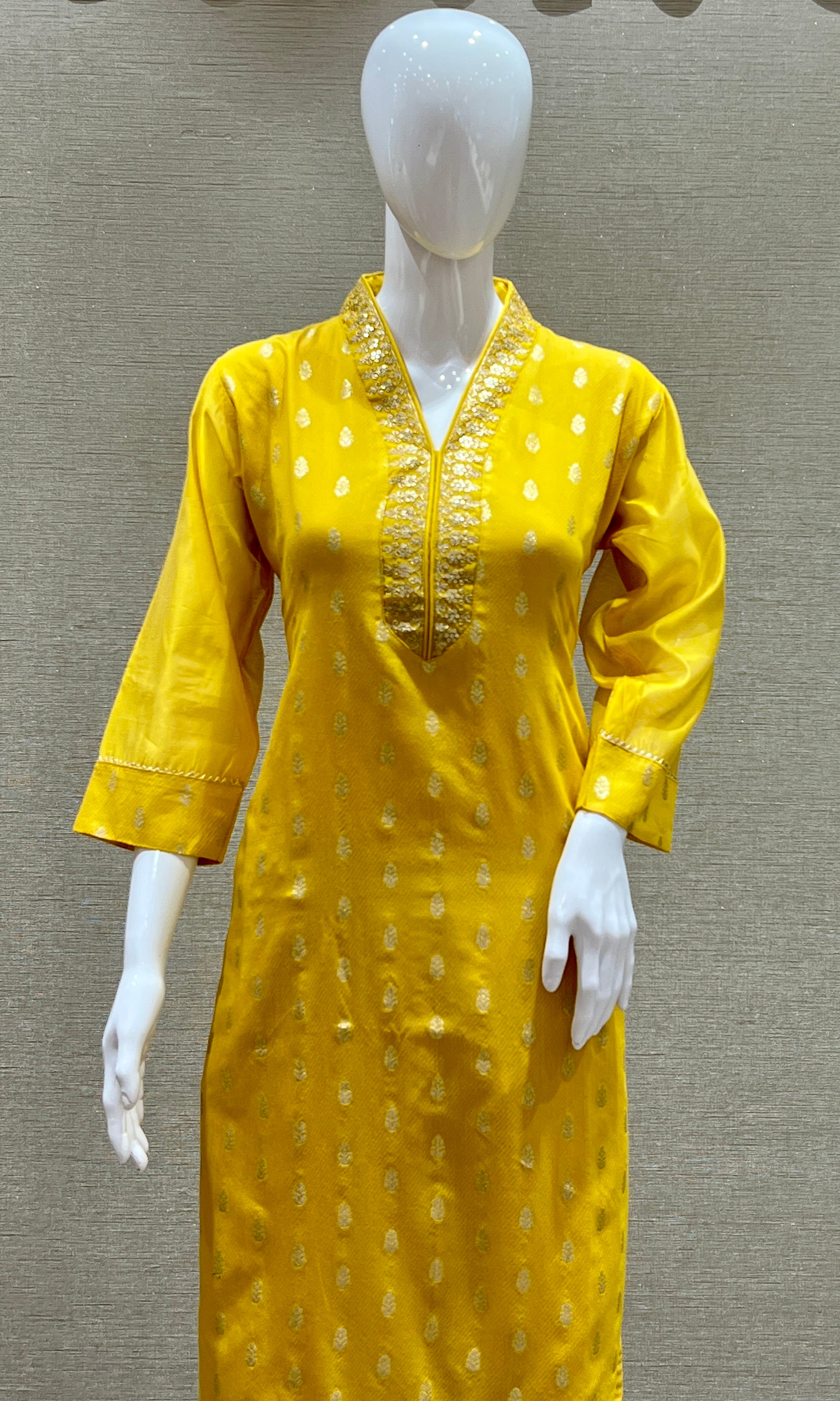 Yellow kurta set