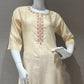 Cream Kurti with neck design