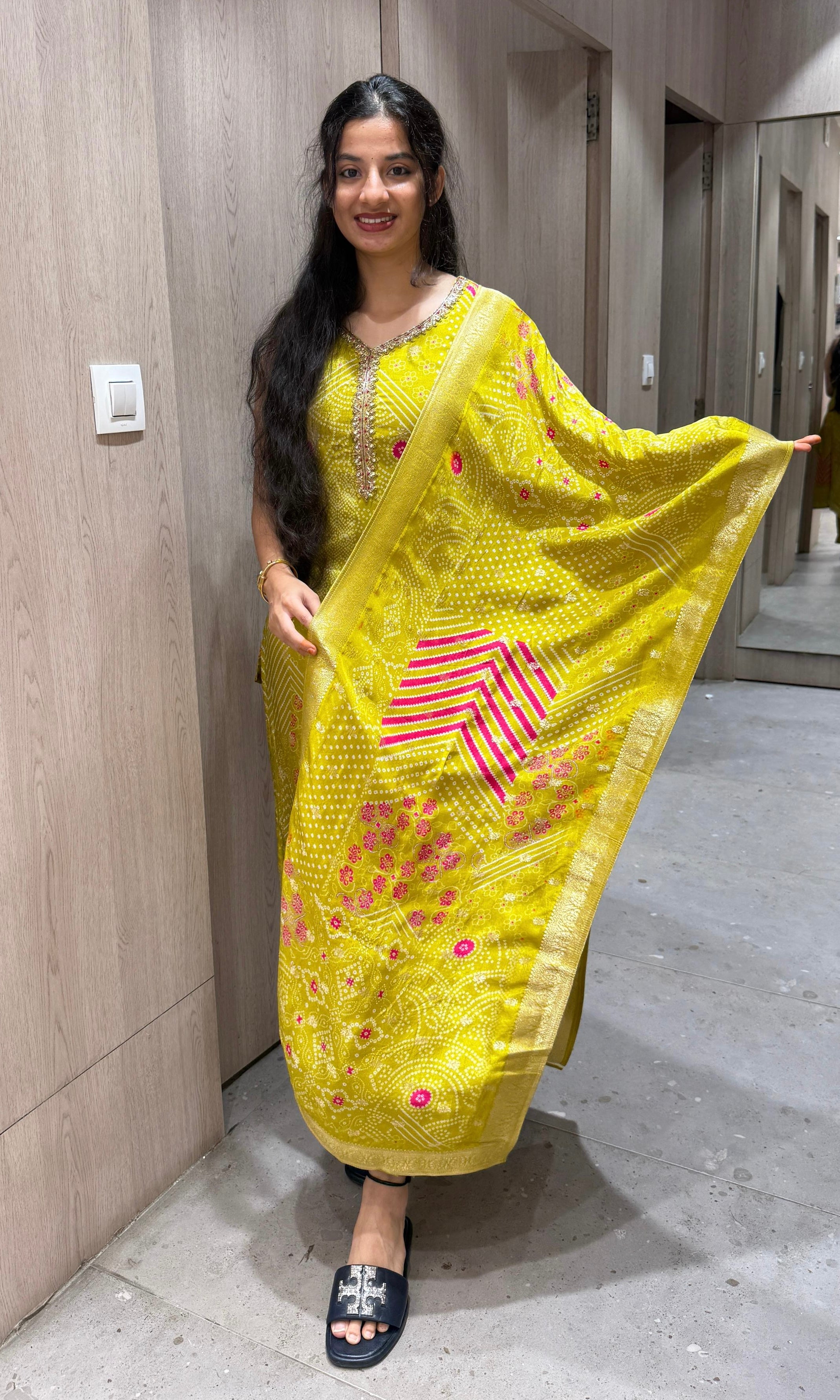 Mehendi green kurta set