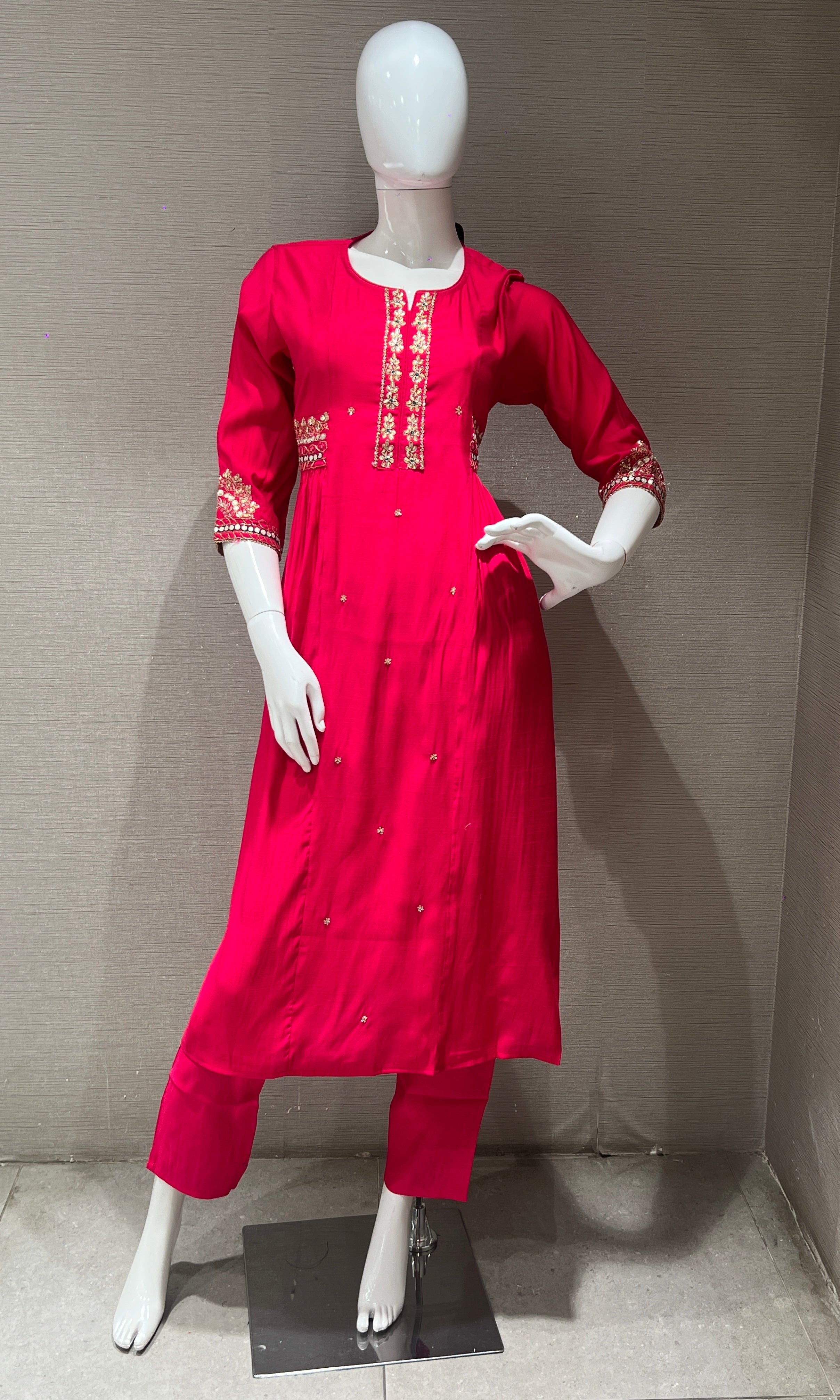 Rani pink Anarkali