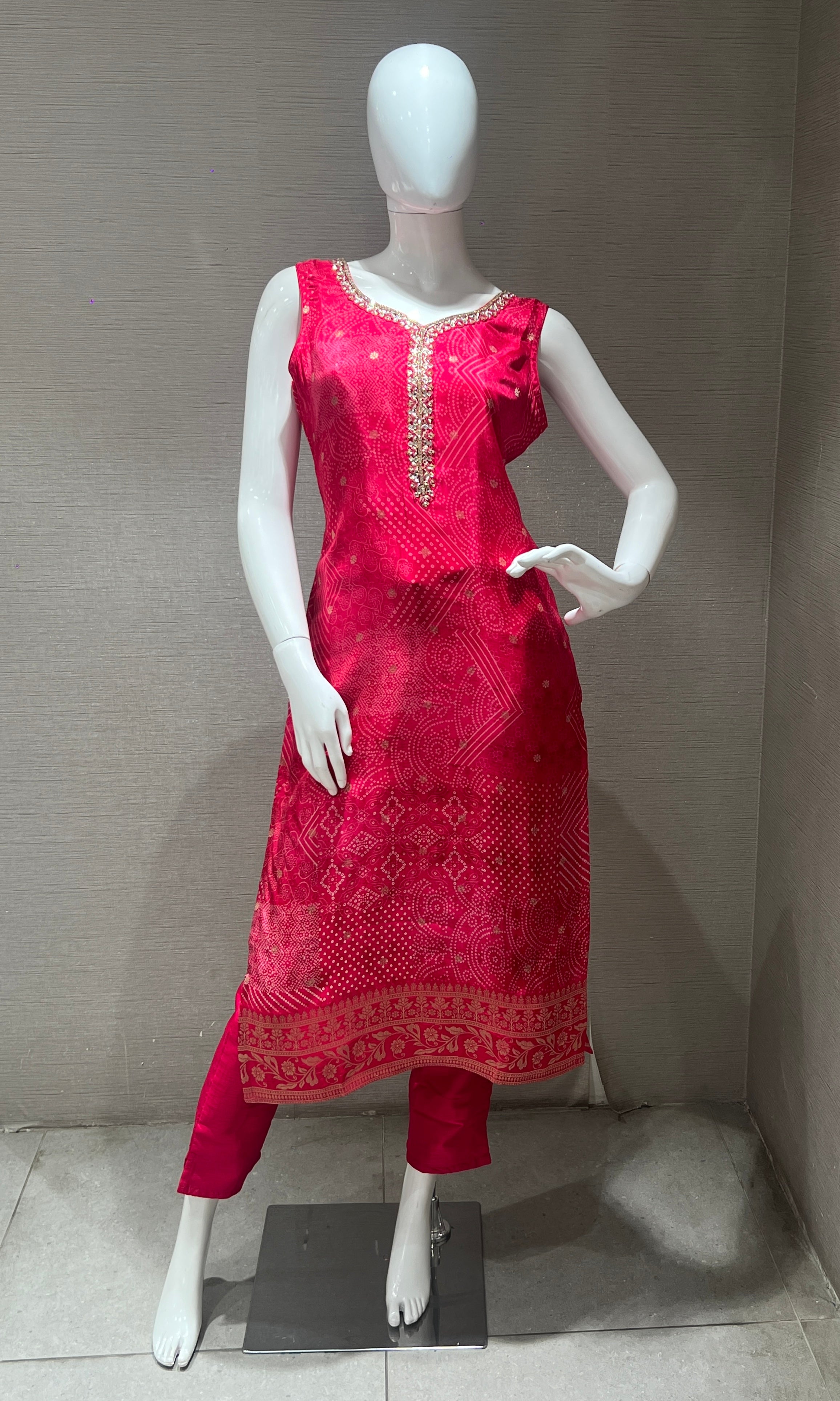 Pink kurta set