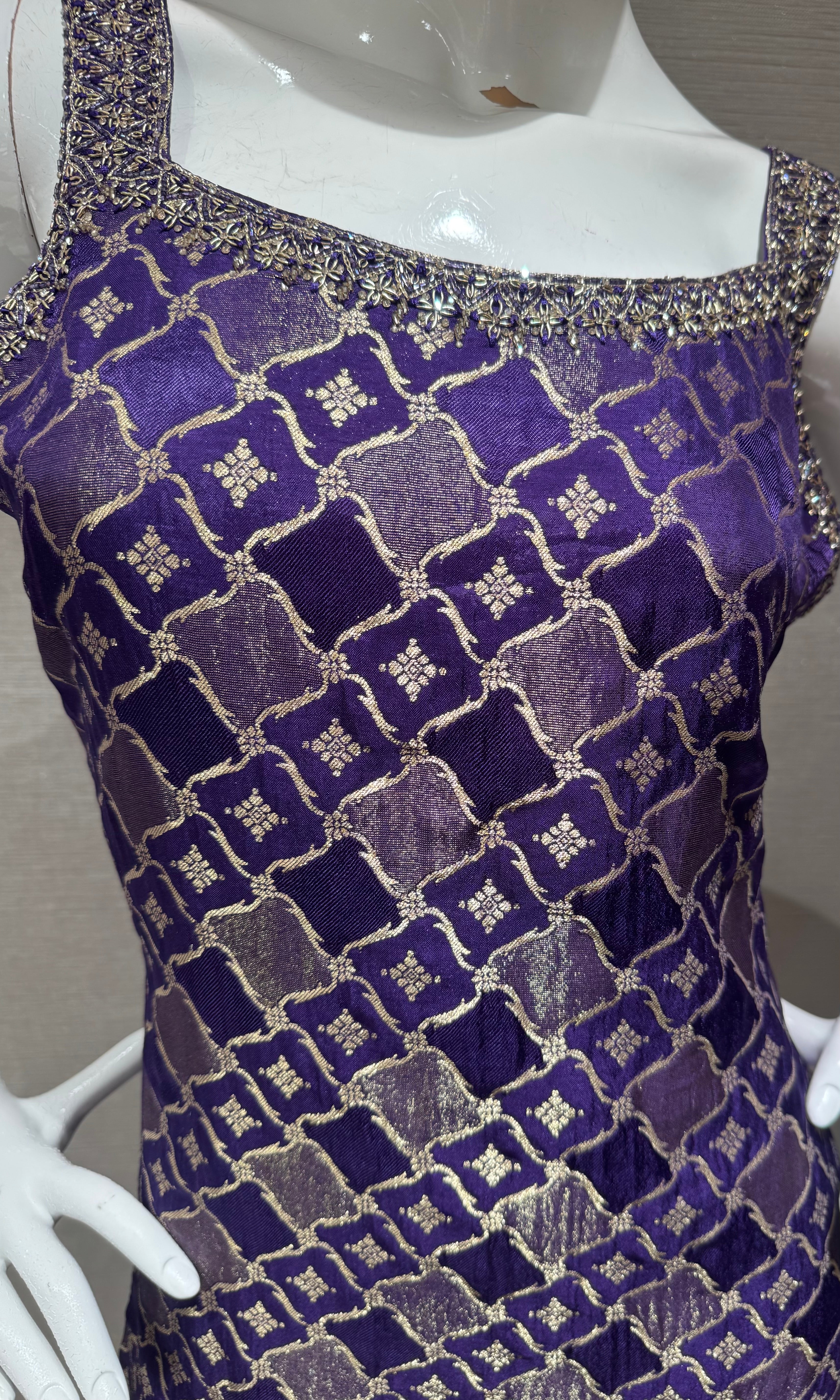 Royal Purple Banarasi Salwar Kurta Set