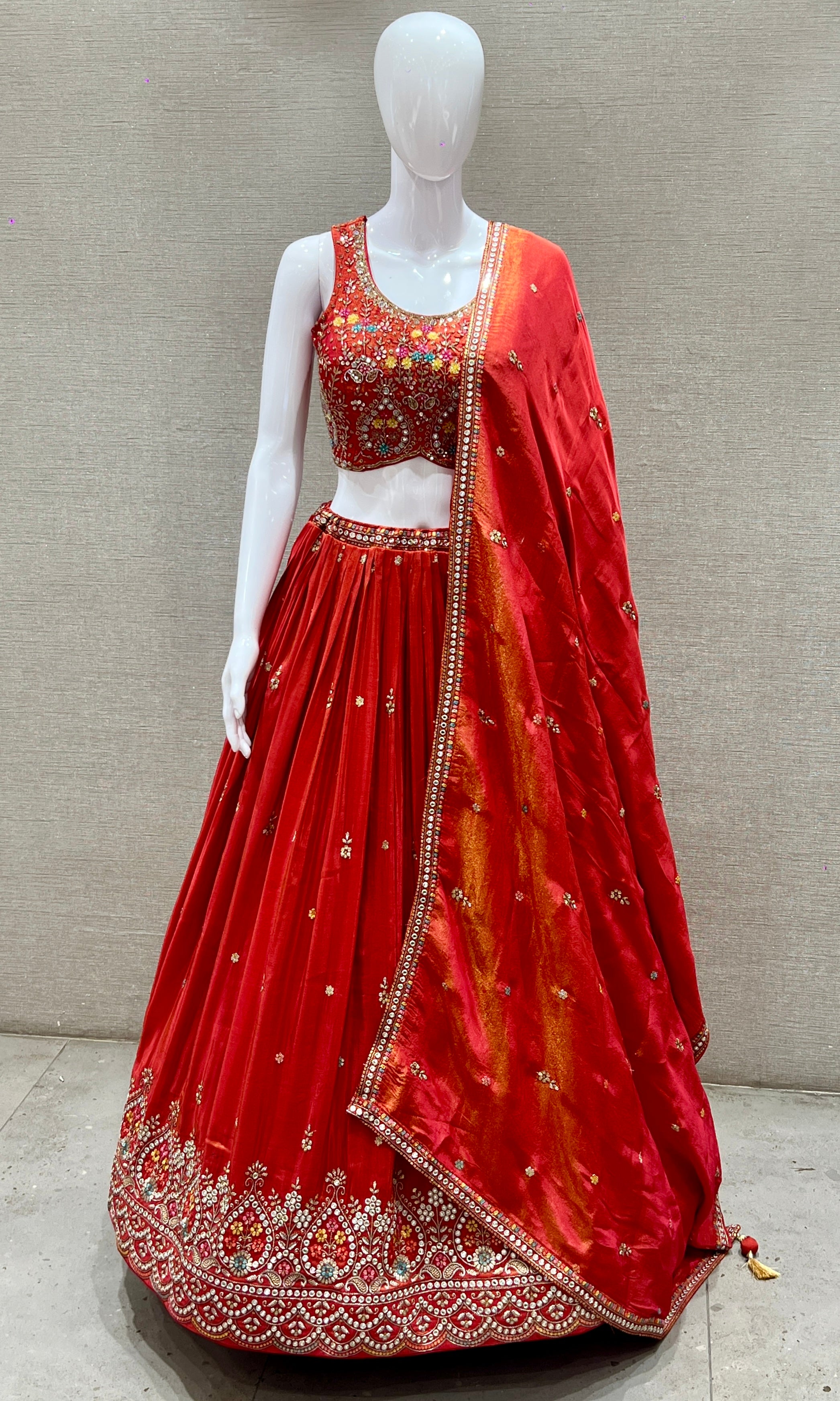 Red Lehenga