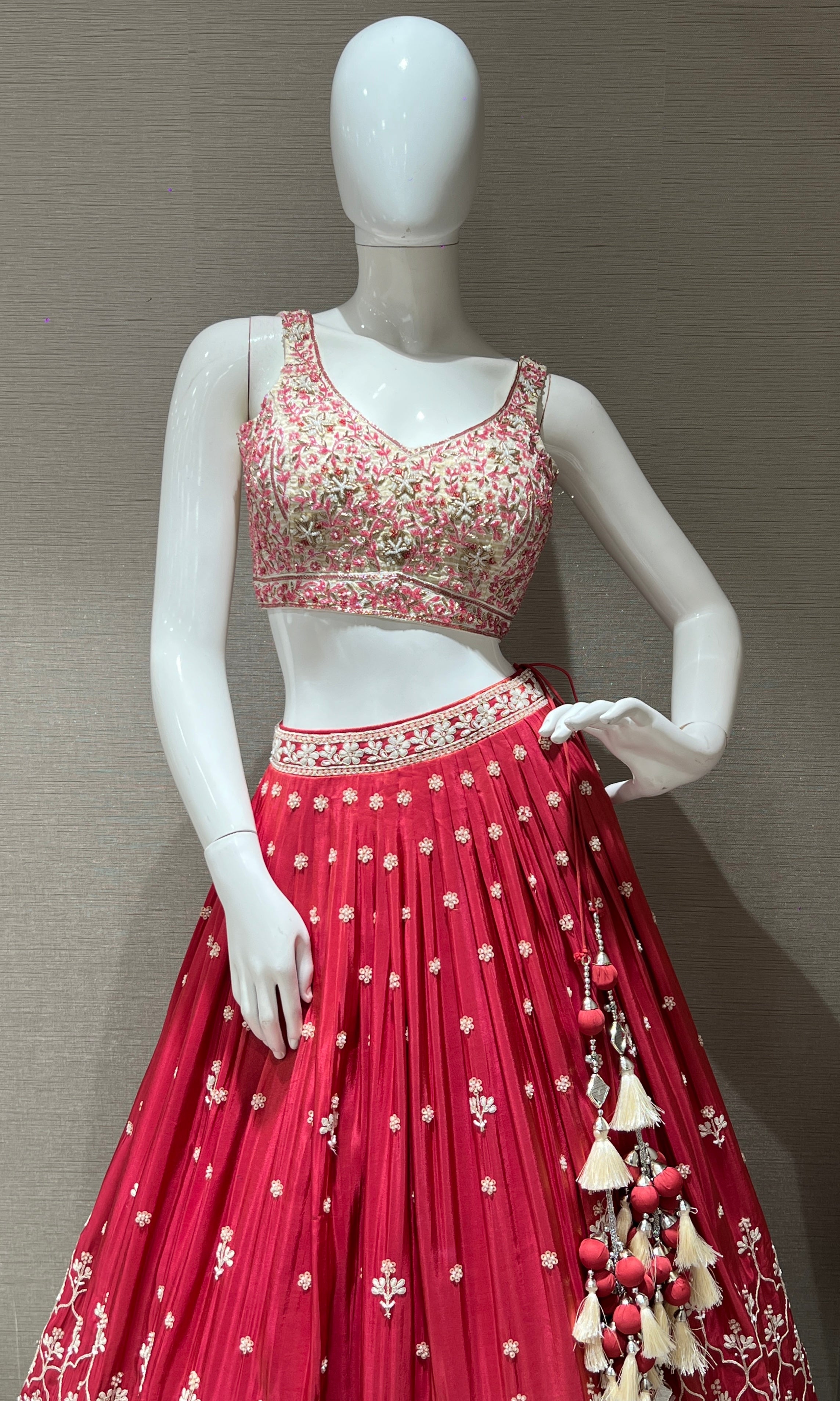 Rust orange Lehenga