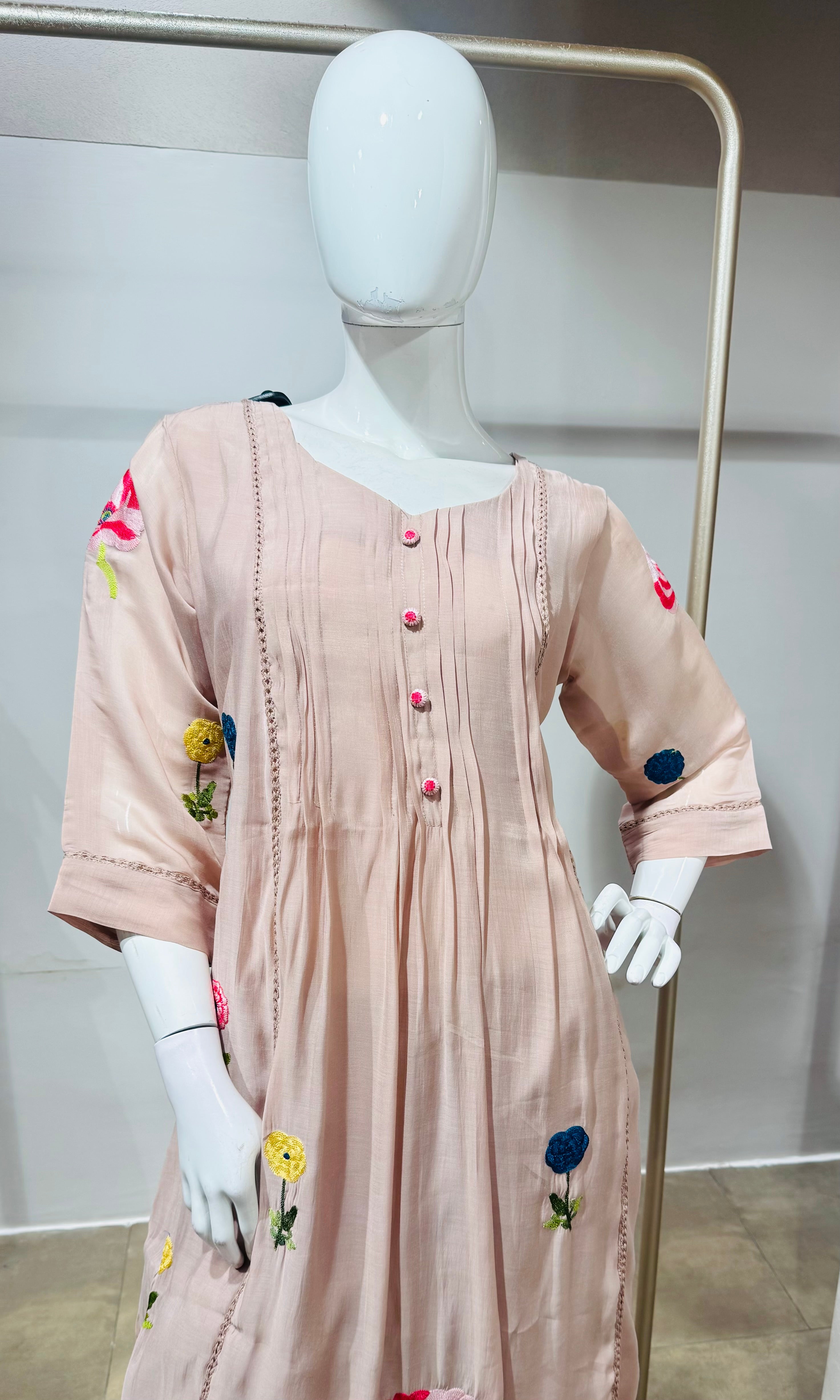 Moee Floral Kurta Pant Set with Dupatta