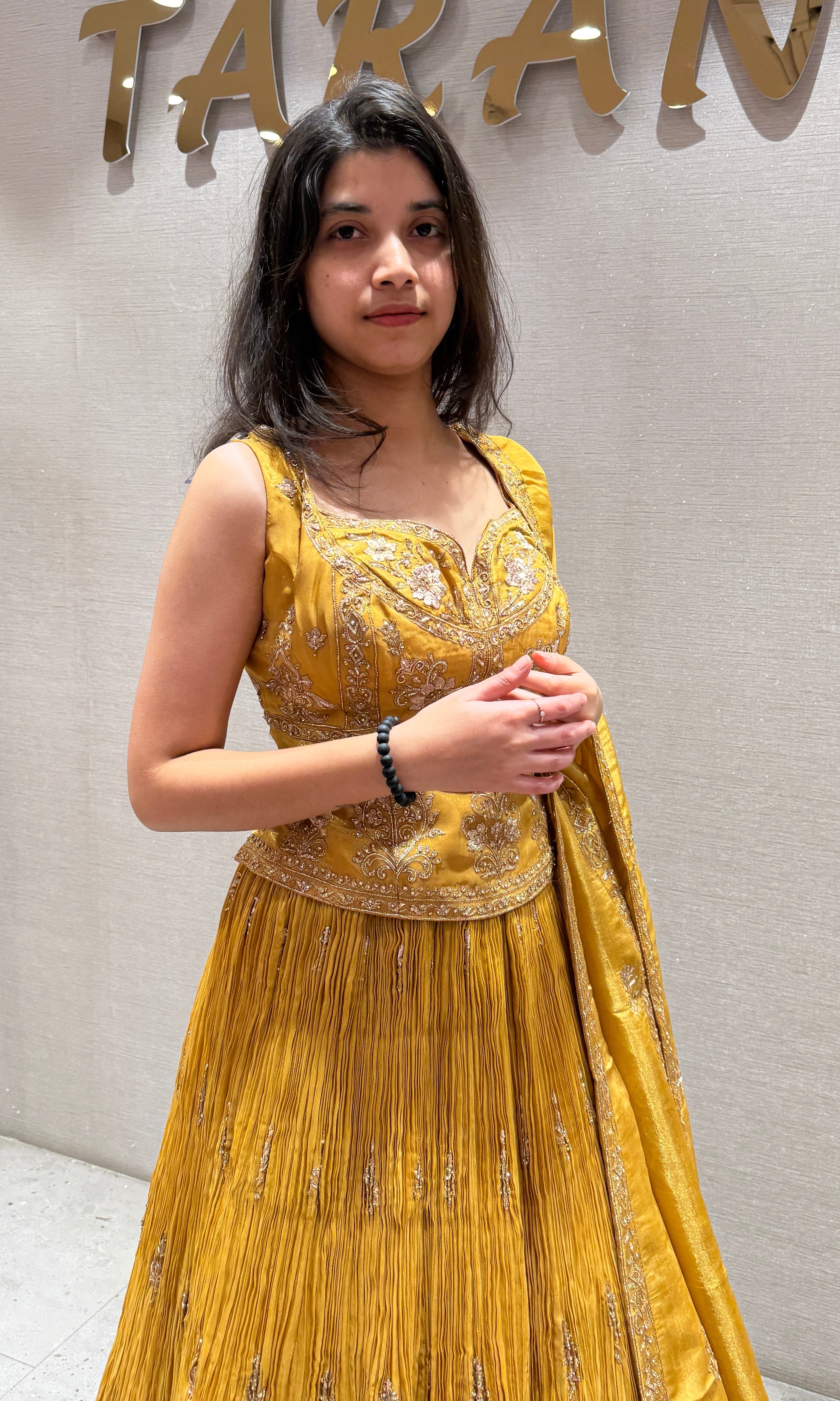 Mustard yellow Lehenga