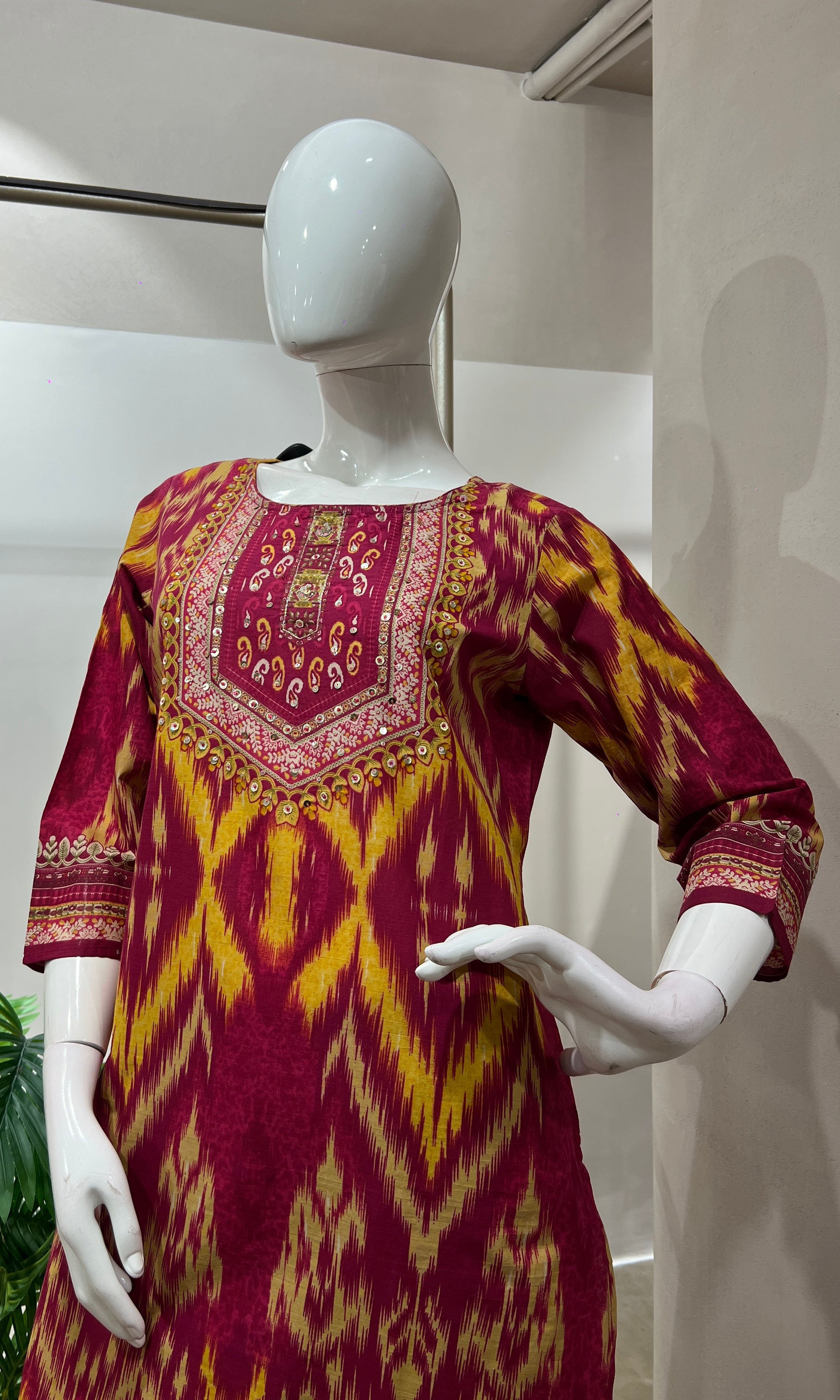 Rani pink ETHNIC kurta set