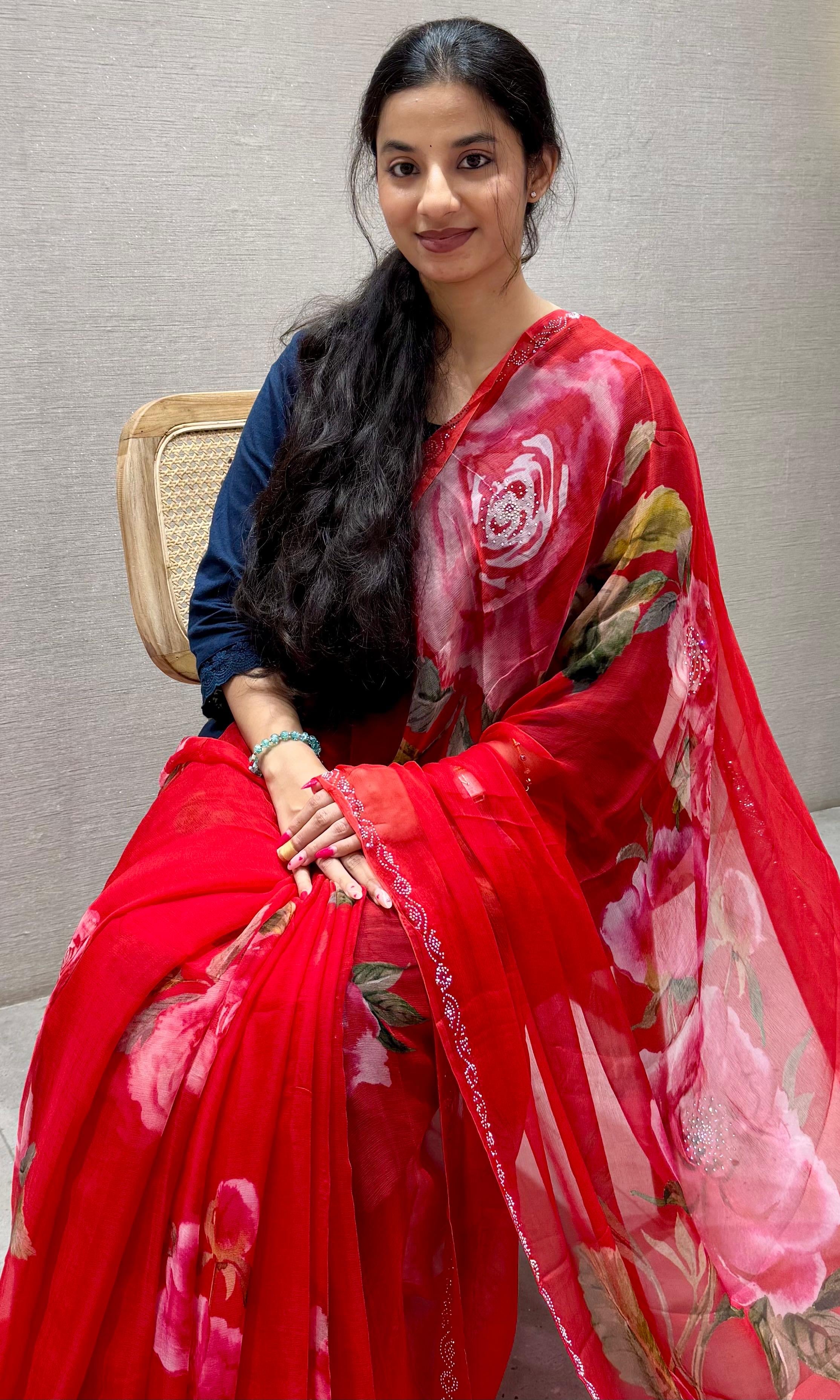 Red saree