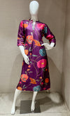 Purple Floral Kurti top